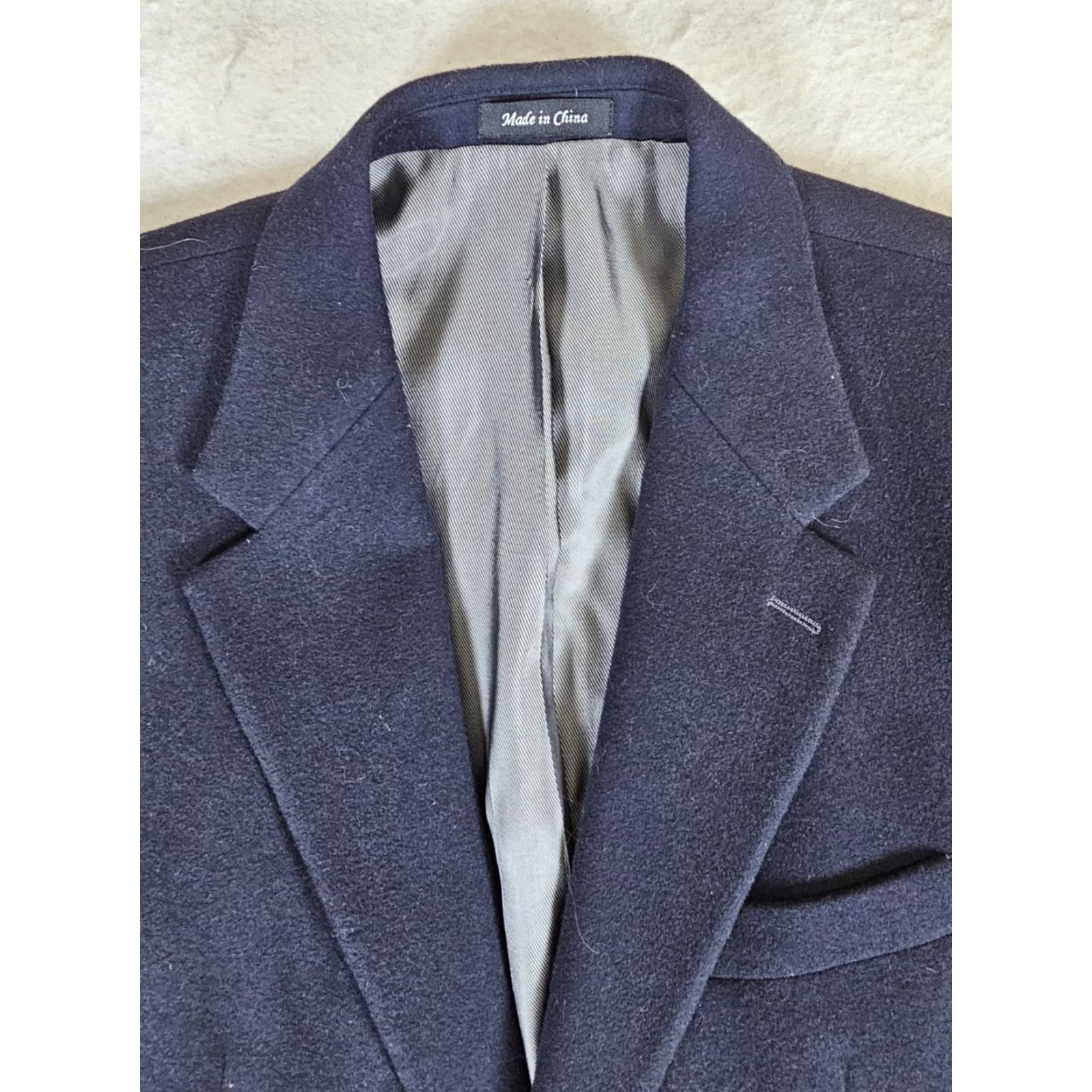 Ralph Lauren VINTAGE Ralph Lauren Green Label Wool Silk Cashmere Navy Blue Blazer Sport Coat Mens Size 42R Regular 42 Blue Jacket Classic Blazer Mens 42 Size 42R - 2 Thumbnail