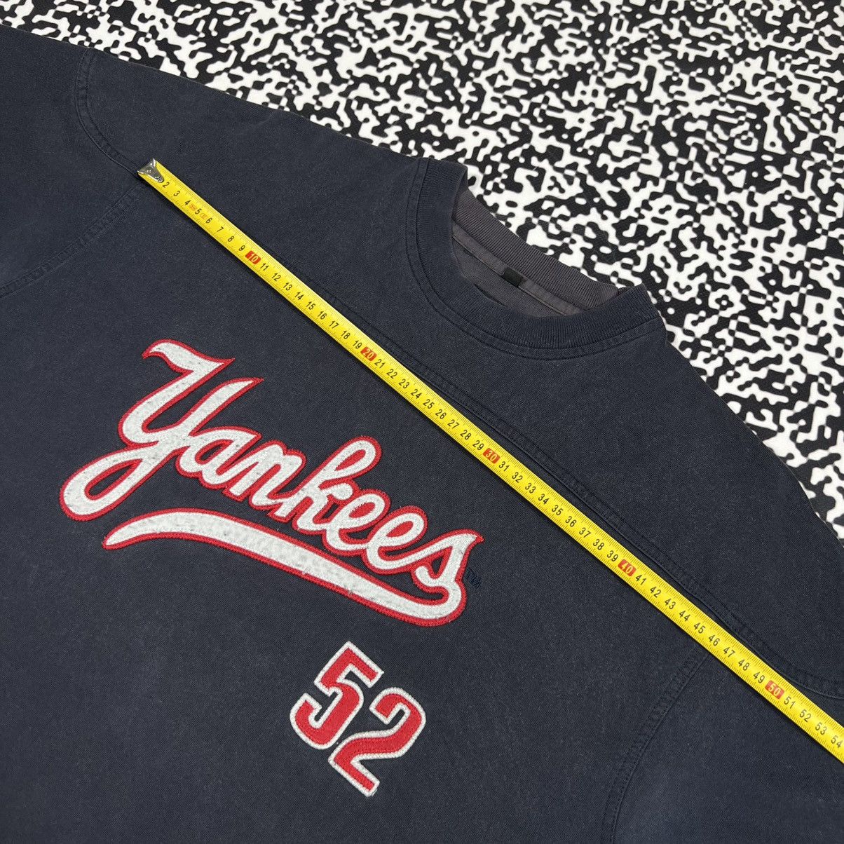 New York Yankees Vintage Y2K New York Yankees 50th Year Faded Boxy T-shirt Size US M / EU 48-50 / 2 - 24 Thumbnail