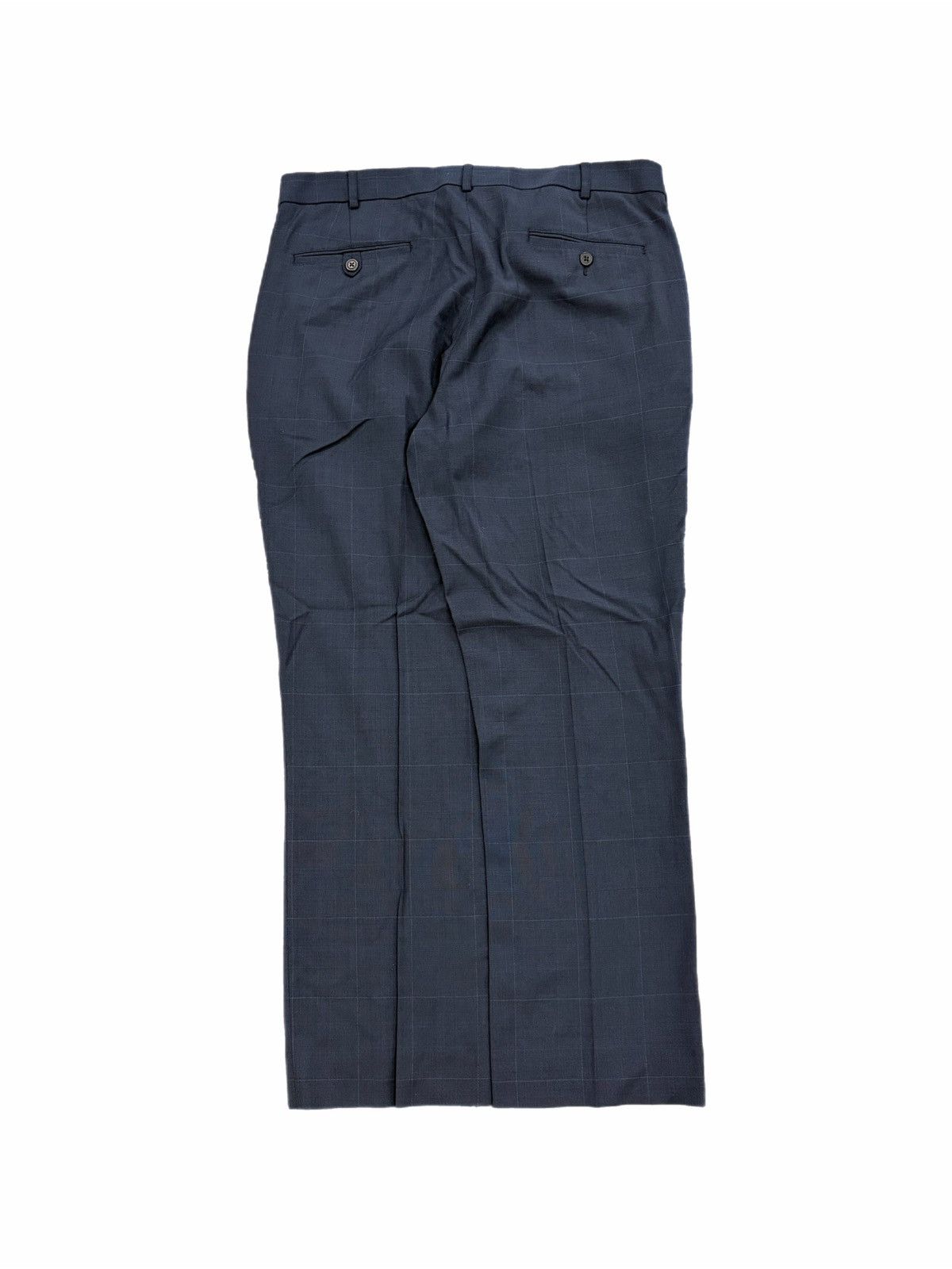 Roundtree & Yorke Roundtree & Yorke TravelSmart Pants Wool Windowpane Dress Size US 35 - 1 Thumbnail