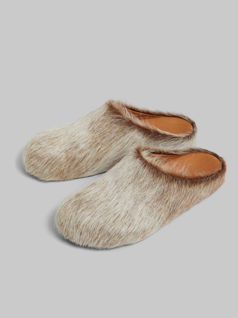 Marni o1w1db10426 Long-Haired Calfskin in Beige Size US 11 / EU 44 - 5 Thumbnail
