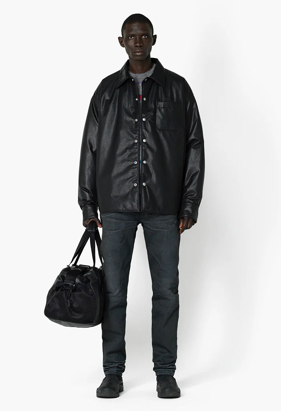 John Elliott John Elliott Leather Scout Overshirt - XS Size US XS / EU 42 / 0 - 6 Thumbnail
