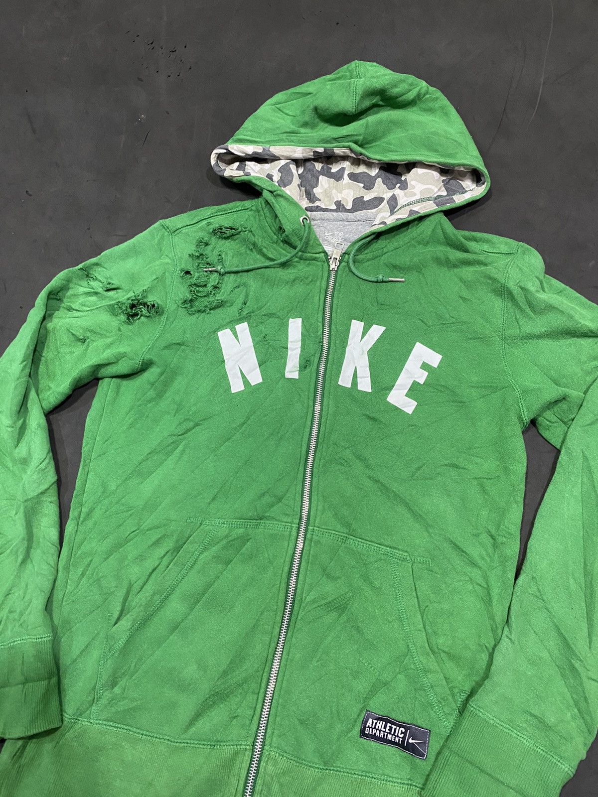 Hysteric Glamour × Japanese Brand × Nike Disstressed Nike Japanese Styled Green Size US M / EU 48-50 / 2 - 2 Thumbnail