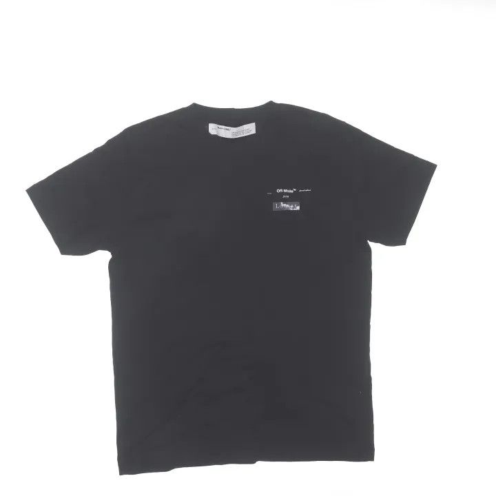 Off-White Off-White Cotton Graphic Print Crew Neck T-Shirt 0079 Size US XL / EU 56 / 4 - 1 Thumbnail
