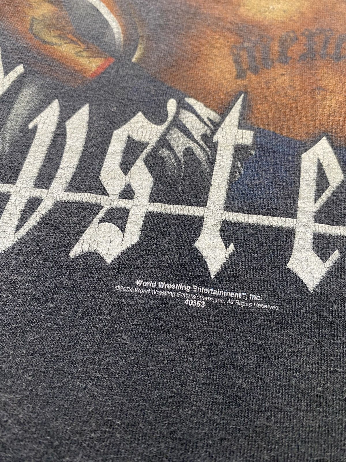 Vintage × WWE × WWF Vintage 2002 Rey Mysterio WWE Superstar Plain Faded Shirt Size US L / EU 52-54 / 3 - 5 Thumbnail