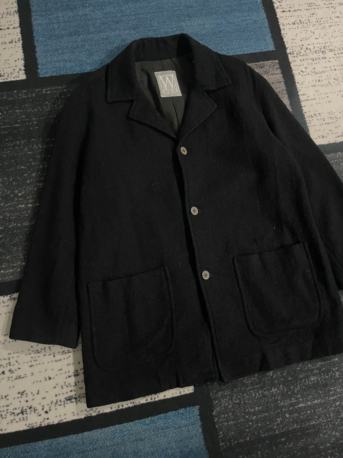 Yohji Yamamoto Vintage Workshop By Yohji Yamamoto Coat Jacket Size 50L - 4 Thumbnail