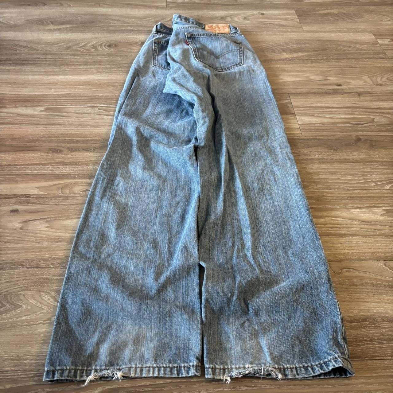 Levi's Crazy Vintage Y2K/2000s Medium Wash Levis Skater Denim Jeans! 36x34 Size US 36 / EU 52 - 4 Thumbnail