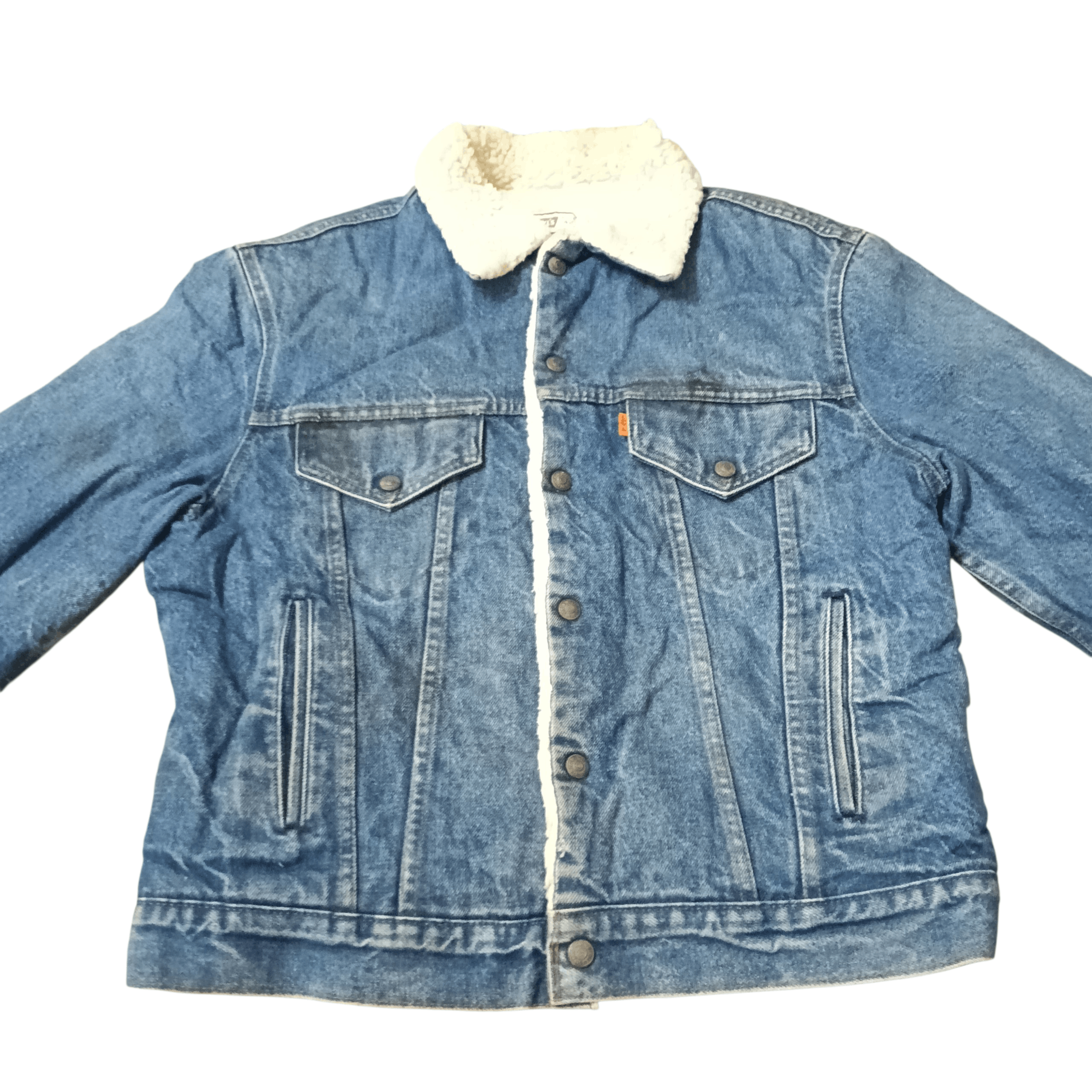 Levi's Vintage 70s Levis Trucker Sherpa Jacket Size US M / EU 48-50 / 2 - 4 Thumbnail