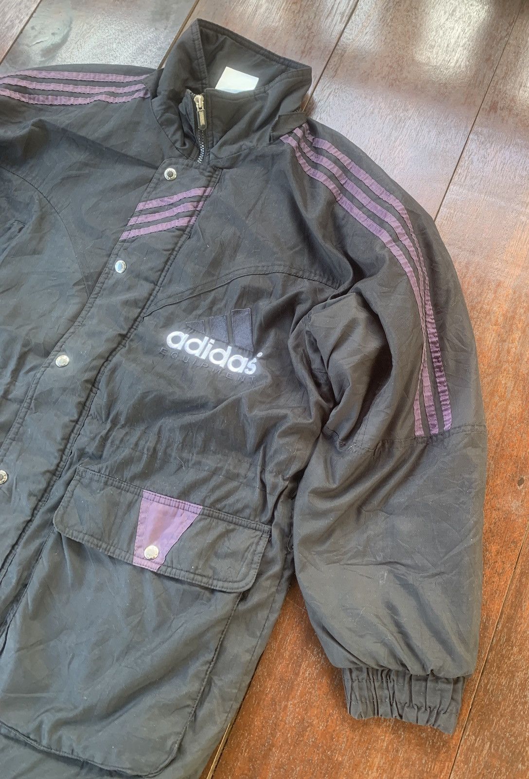 Adidas × Sports Specialties × Vintage Vintage Adidas Equipment embroidery logo parka jacket Size US M / EU 48-50 / 2 - 5 Thumbnail
