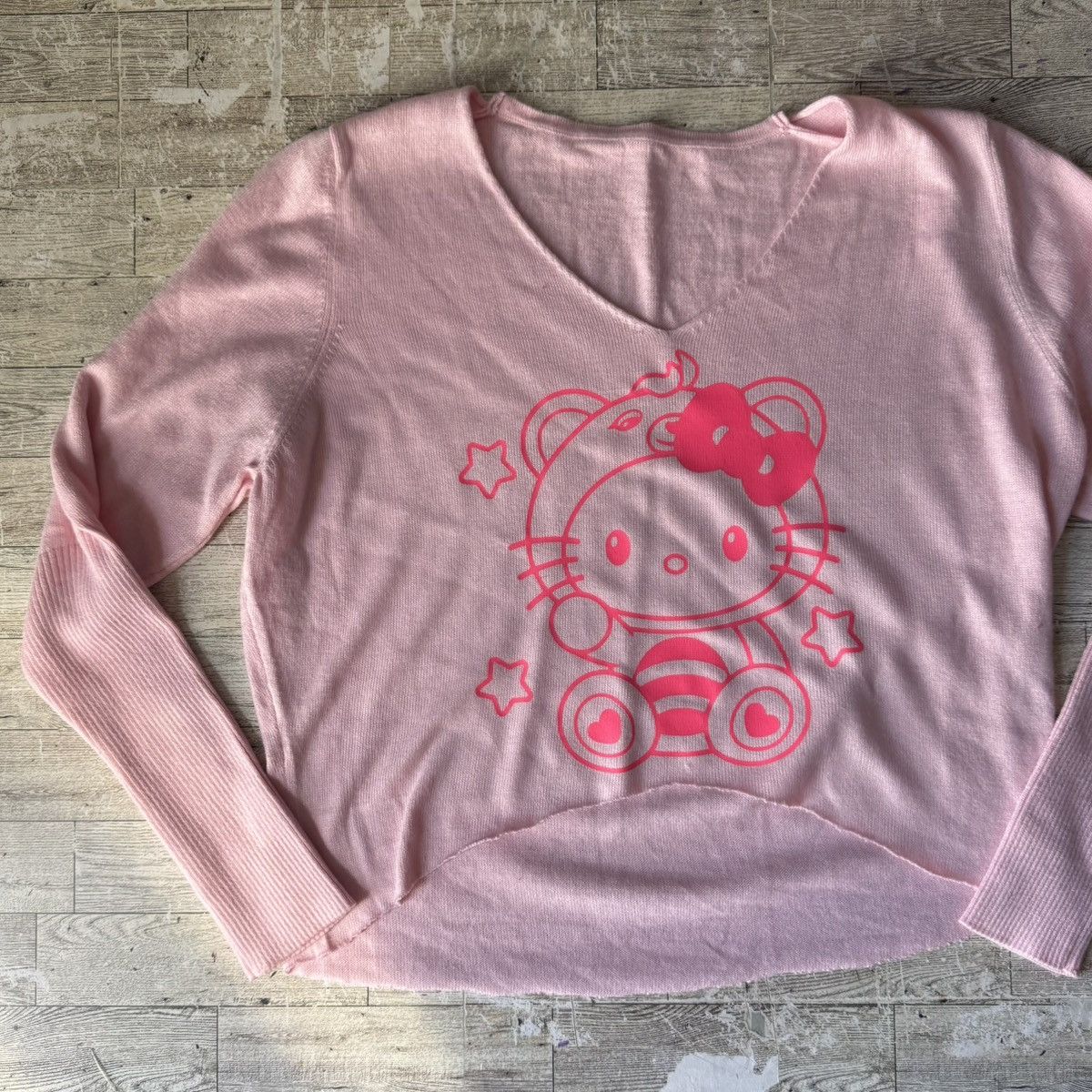 Vintage Carebear X Kitty, Vintage Oversized Cashmere Sweater Size ONE SIZE - 5 Thumbnail