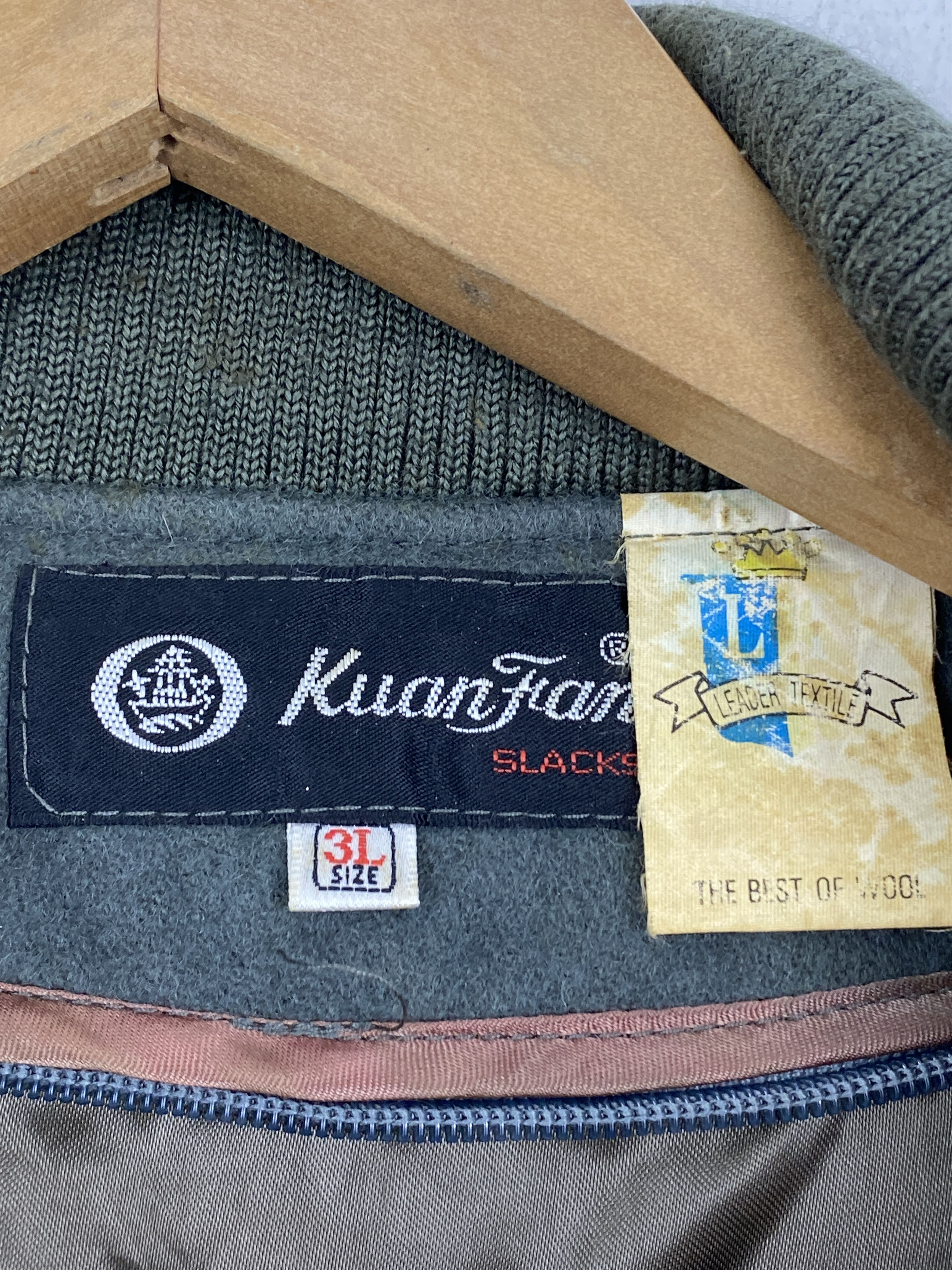 Japanese Brand Vintage Japanese Brand Zipper Up Wool Jacket JA0039 Size US XXL / EU 58 / 5 - 5 Thumbnail