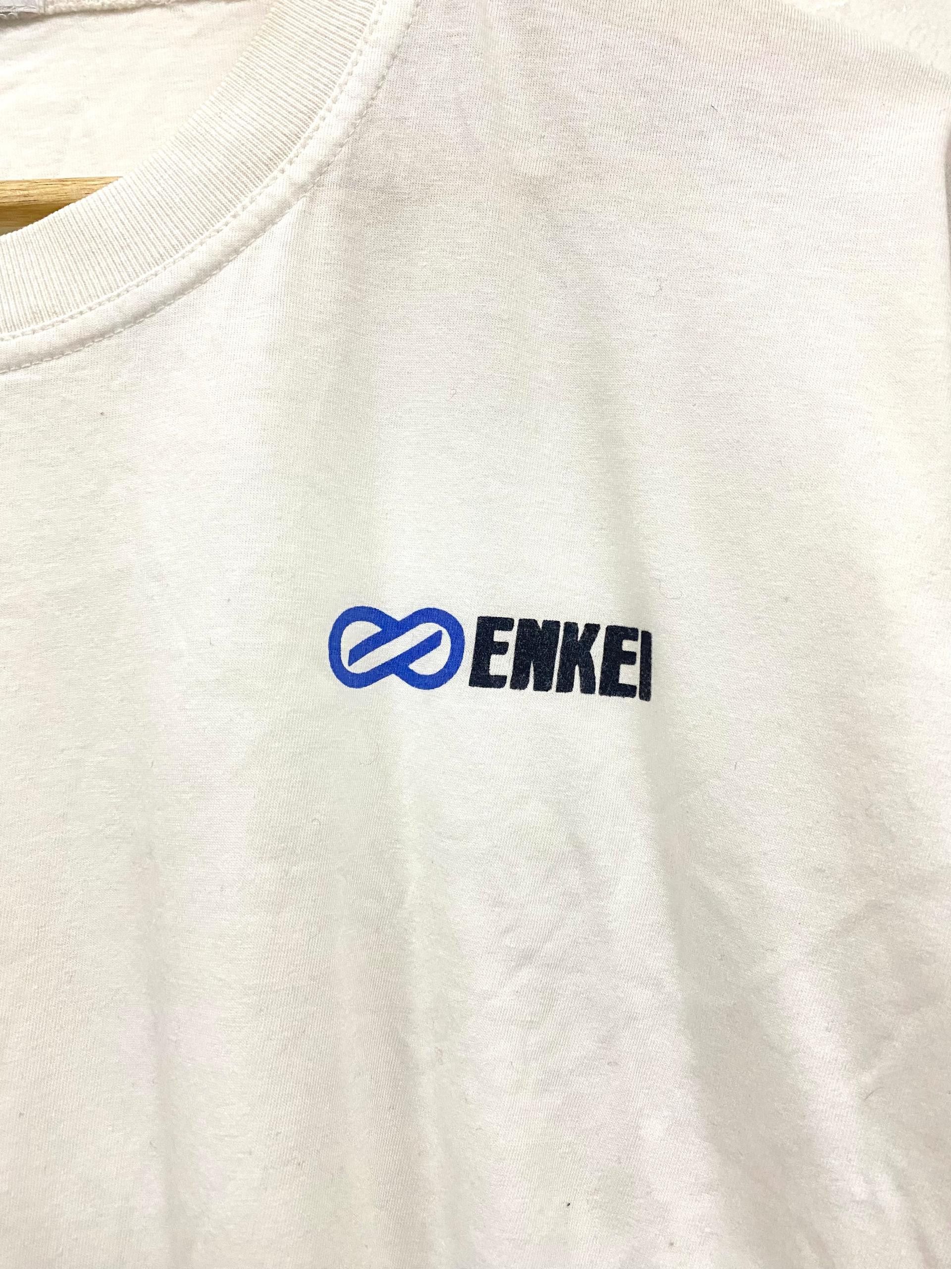 Japanese Brand Vintage ENKEI racing promo single logo t shirt motorsport Size US L / EU 52-54 / 3 - 5 Thumbnail