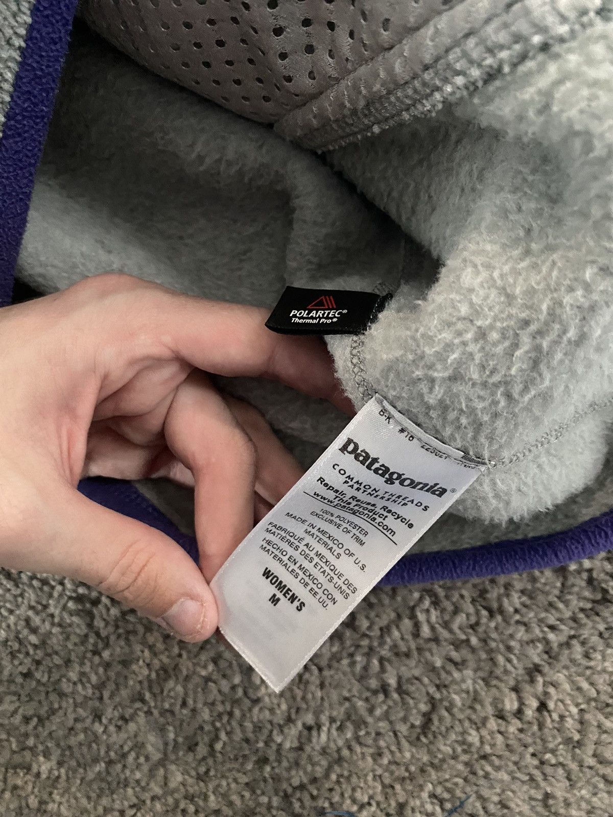 Patagonia × Vintage Vintage Patagonia Synchilla Fleece Jacket Snap T Pullover Size M / US 6-8 / IT 42-44 - 6 Thumbnail