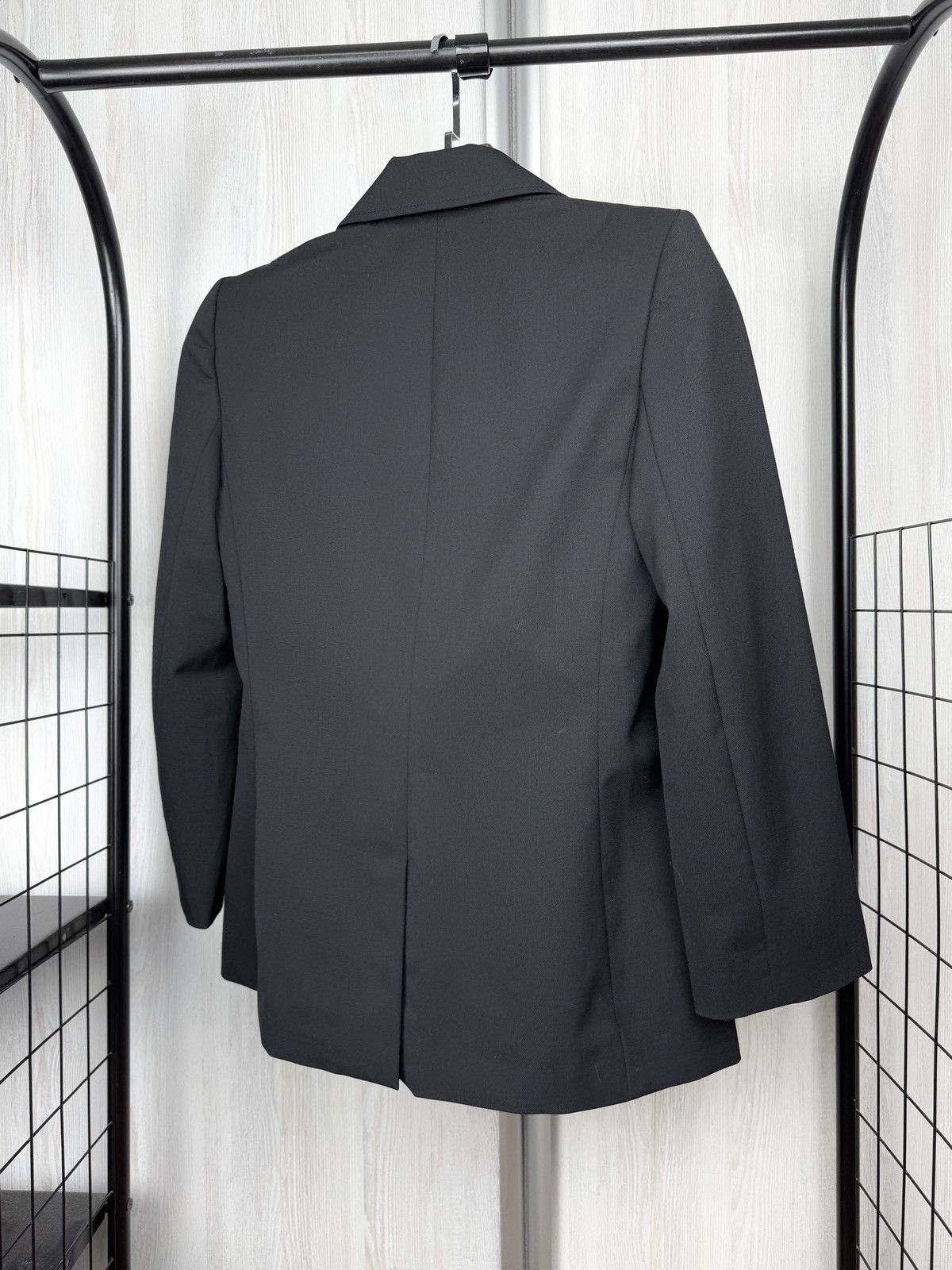 Christian Dior Monsieur Christian Dior Paris Blazer Womens Black Wool Blend Buttoned Size M / US 6-8 / IT 42-44 - 8 Thumbnail