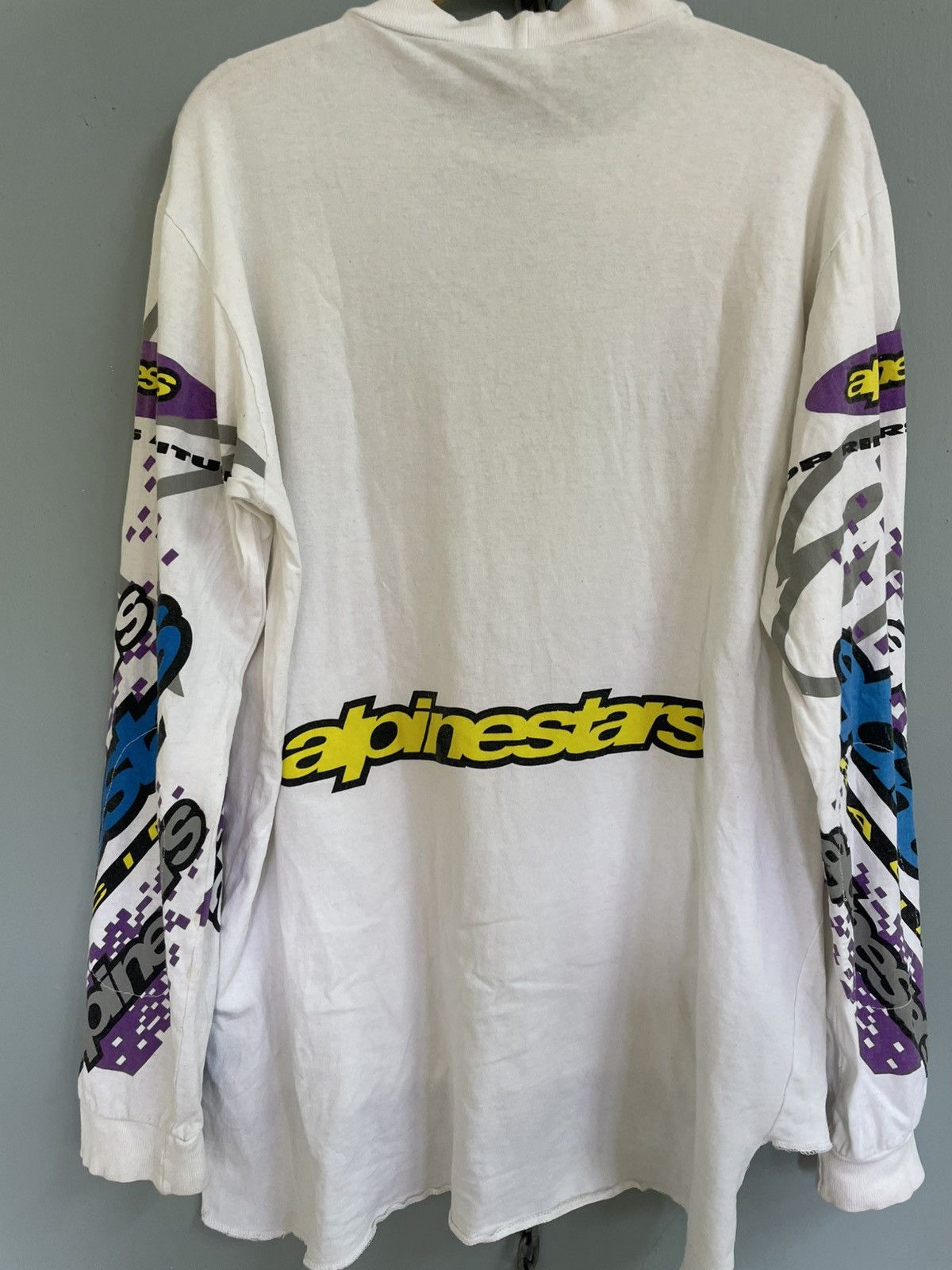 Alpinestars Vintage 90s Alpinestars Racing motocross jersey Size US M / EU 48-50 / 2 - 7 Thumbnail