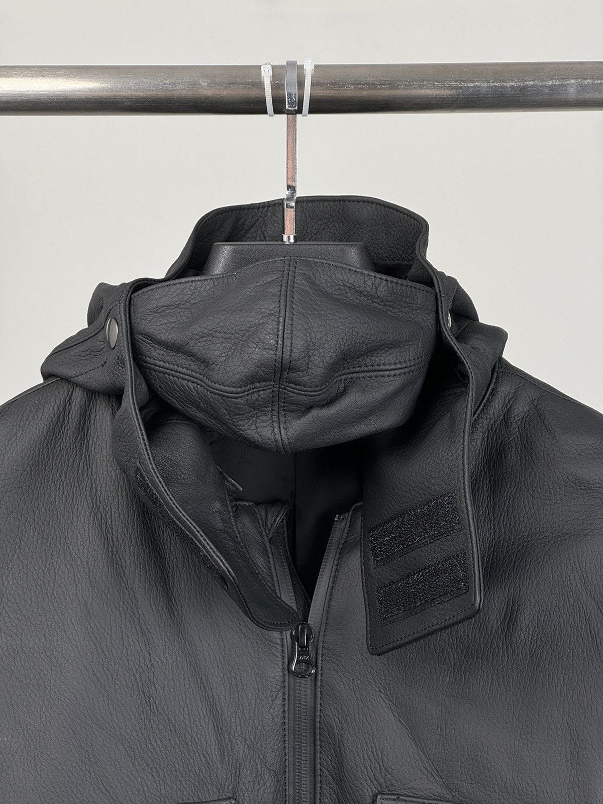 The Viridi-anne Leather mask hooded jacket size 2 Size US M / EU 48-50 / 2 - 11 Thumbnail