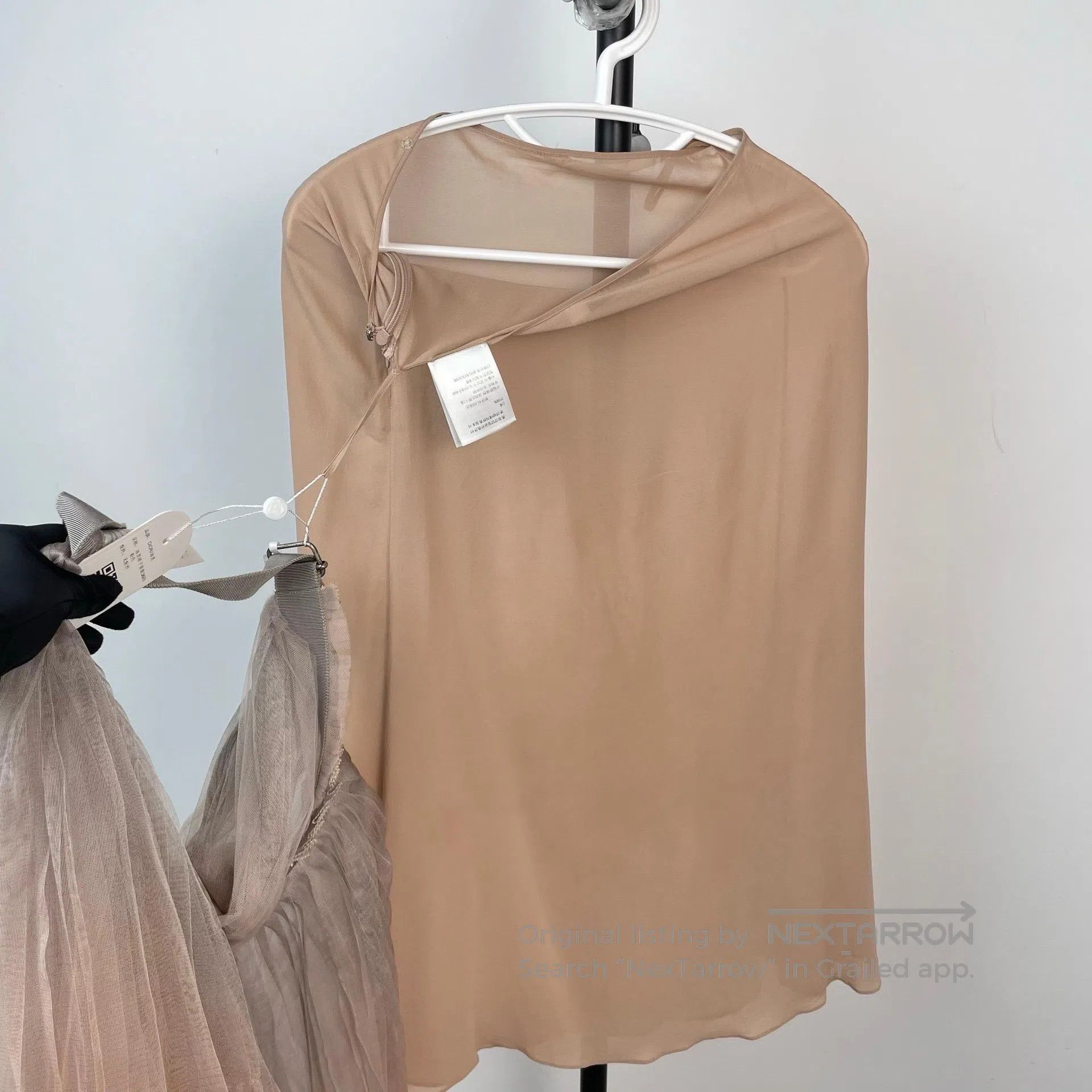 Dior Dior Lotus pink double-layer mesh long half-skirt| Size 35" - 6 Thumbnail