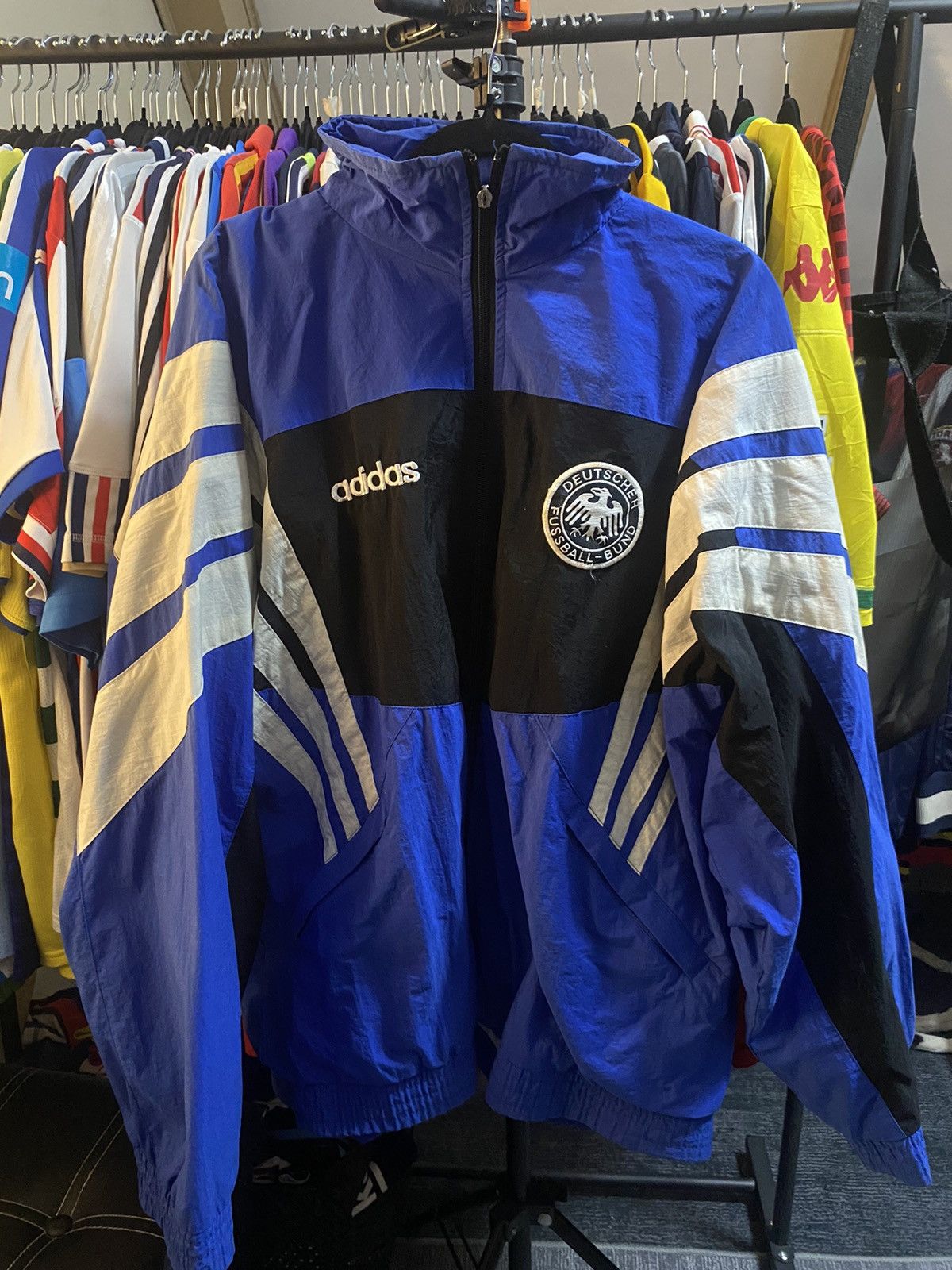 Adidas Vintage Adidas 1996/97 Germany DFB Football National Team Size US XXL / EU 58 / 5 - 2 Thumbnail