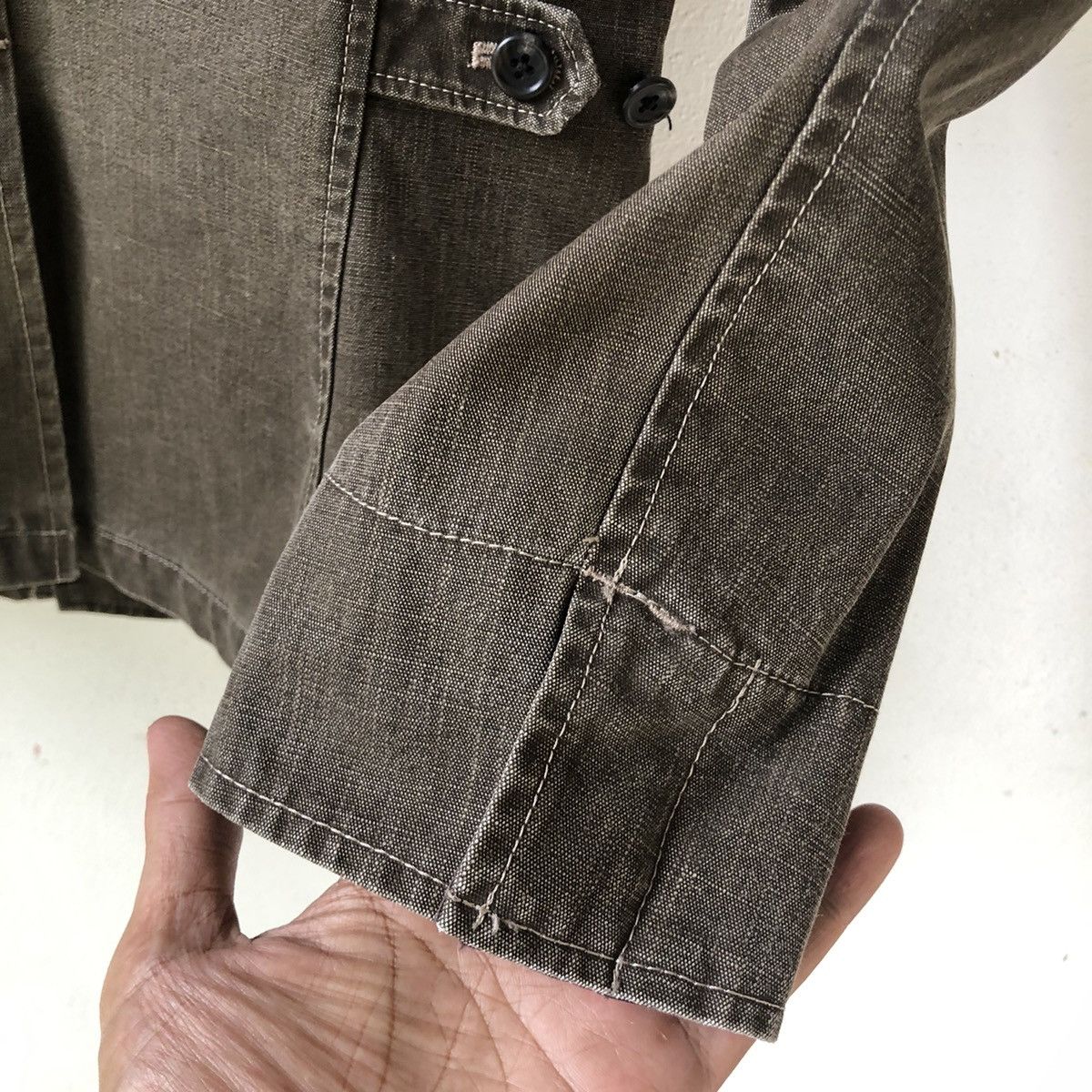 Boycott × Japanese Brand BOYCOTT Japan Military Style Double Layer Collar Jacket Size US S / EU 44-46 / 1 - 8 Thumbnail