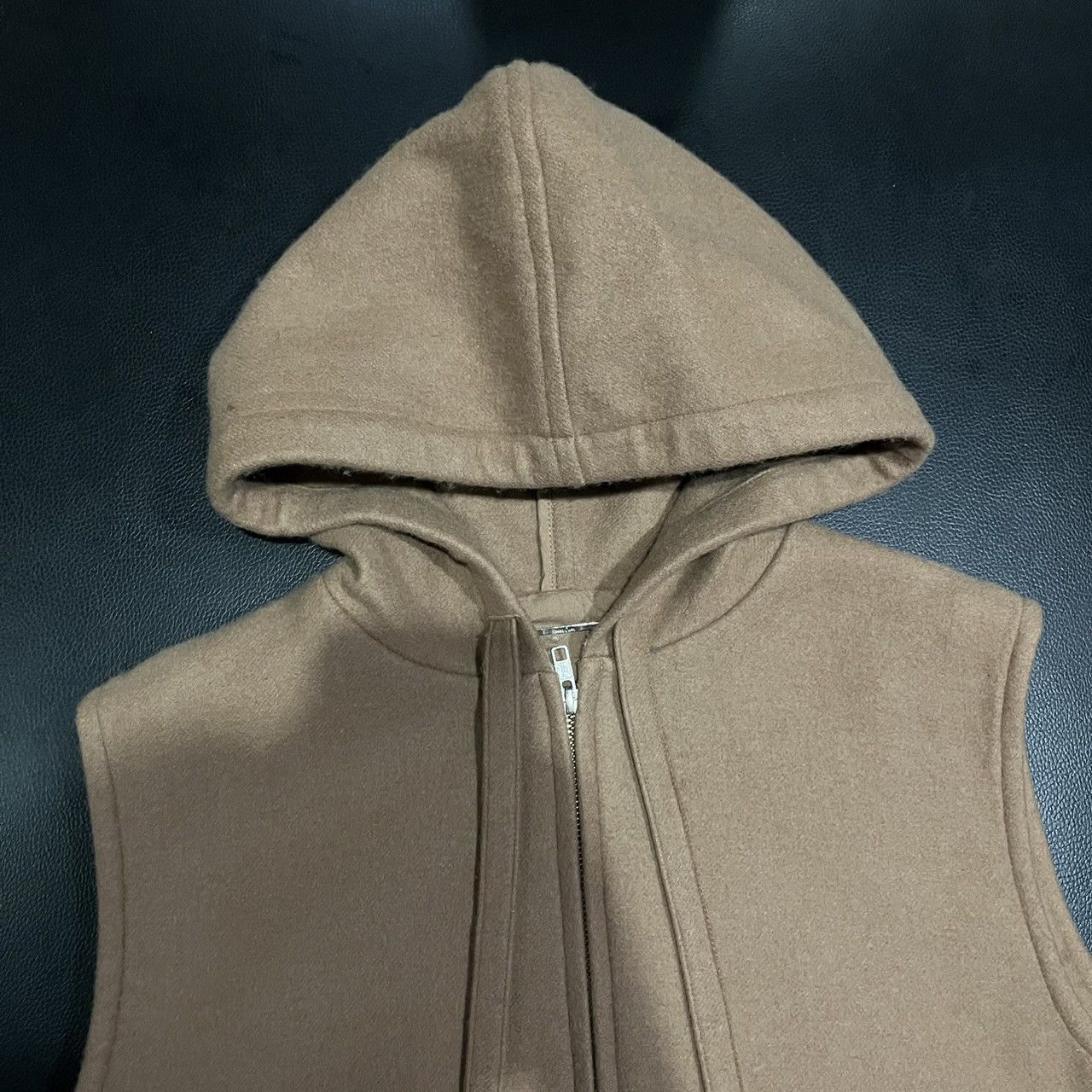 If Six Was Nine Mila Owen fur pocket vest hooded if6was9 style wool blend Size US M / EU 48-50 / 2 - 3 Thumbnail