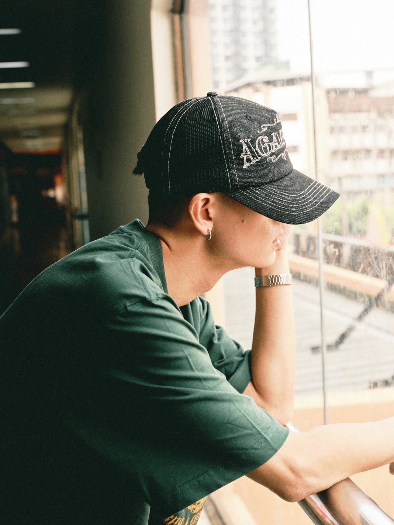 Vintage AGAiNST LAB MALAYSiA TATTOO DENiM TRUCKER CAP iNDiE SLEAZE Size ONE SIZE - 18 Thumbnail