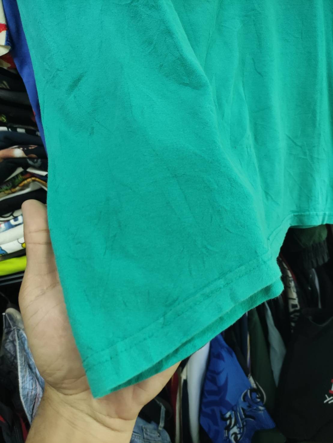 Polo Ralph Lauren Vtg 90's Polo Ralph Lauren Logo Mint Color Shirt Size US XL / EU 56 / 4 - 8 Thumbnail