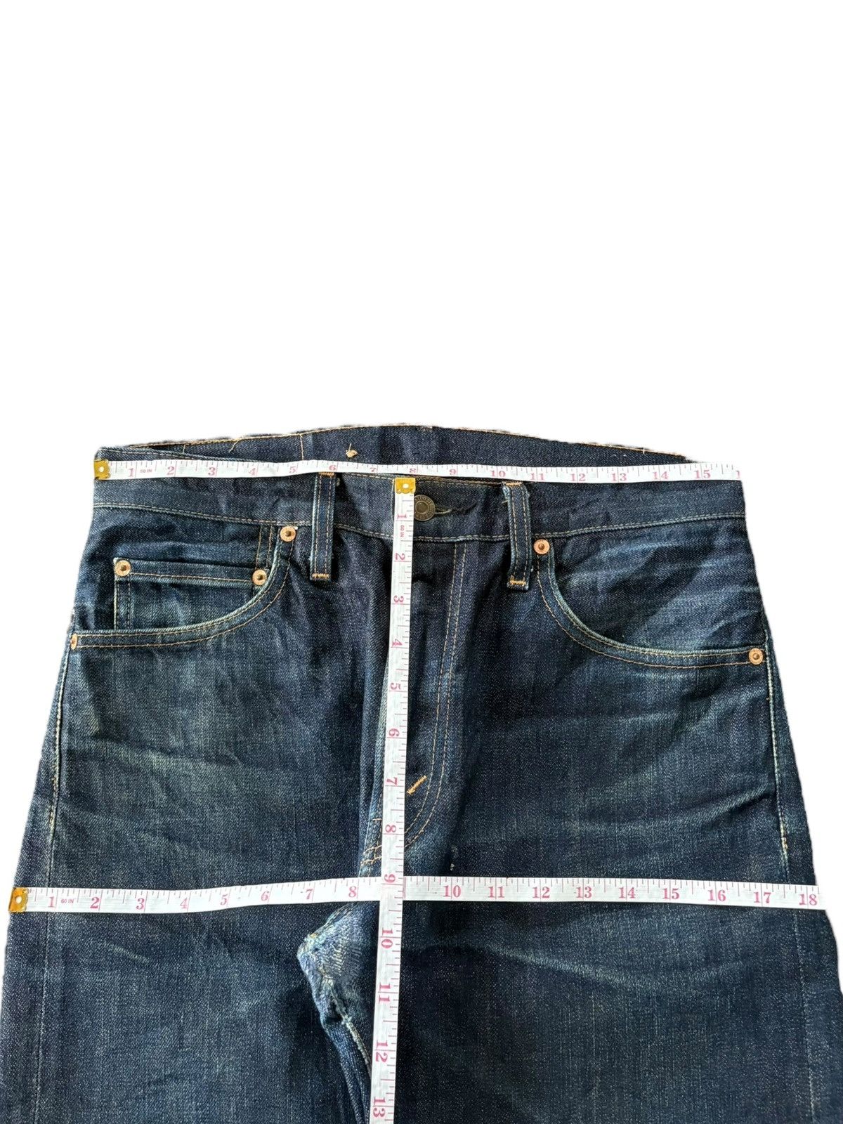 Levi's Levis Vintage Clothing Big E Raw Denim Selvedge Jeans Size US 32 / EU 48 - 6 Thumbnail