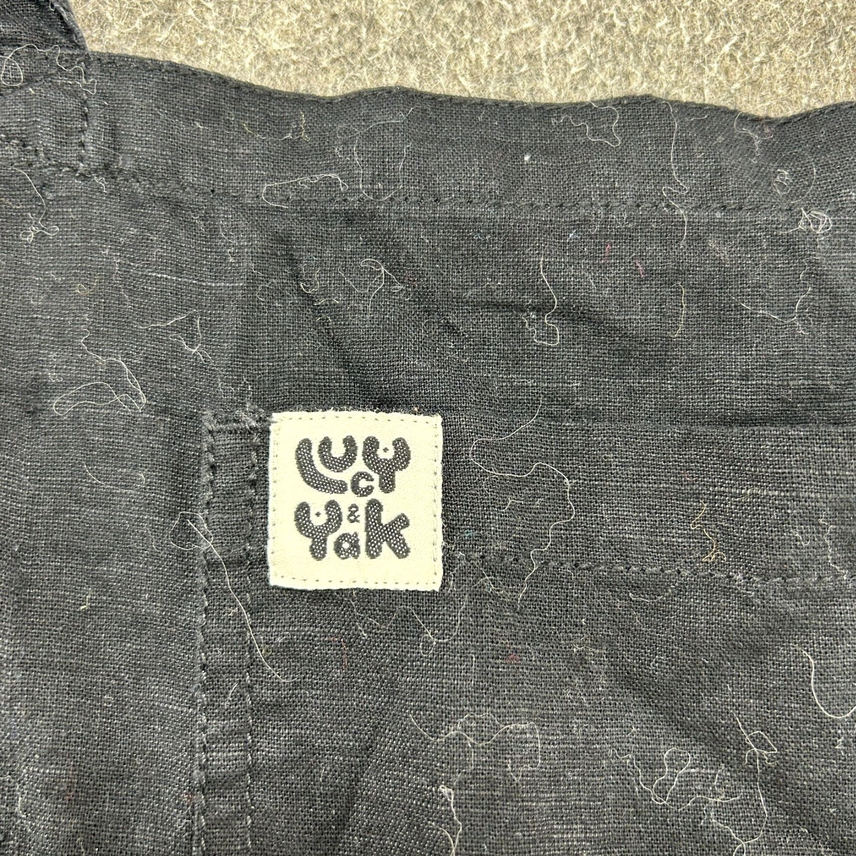 Vintage Lucy & Yak Jumpsuit Women 6 Black Overalls One-Piece Workwear Casual Linen Cotton Blend Canvas Sleeveless 90s Vintage? Size 28" / US 6 / IT 42 - 2 Thumbnail