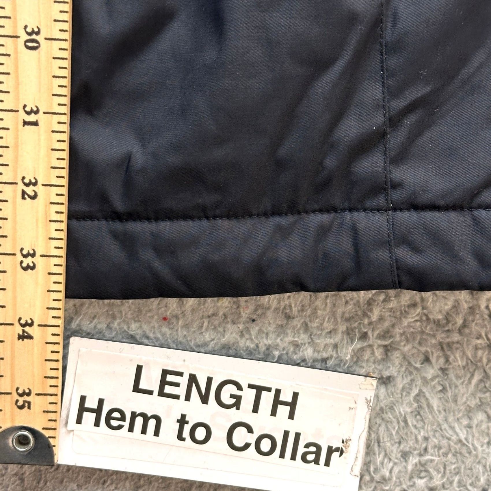 Vintage LL Bean 271139 Winter Warmer Coat Womens Medium Black Hooded Jacket Fleece Parka Zip Snap Mens? Size M / US 6-8 / IT 42-44 - 5 Thumbnail