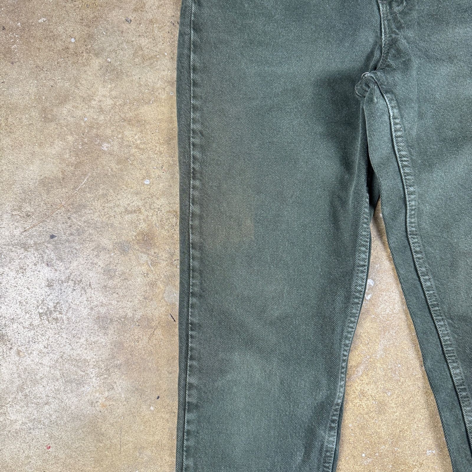 Levi's Vtg Levi’s 510 Women’s Jeans Green Slim Fit High Rise Size 3 Size 24" / US 00 / IT 34 - 3 Thumbnail