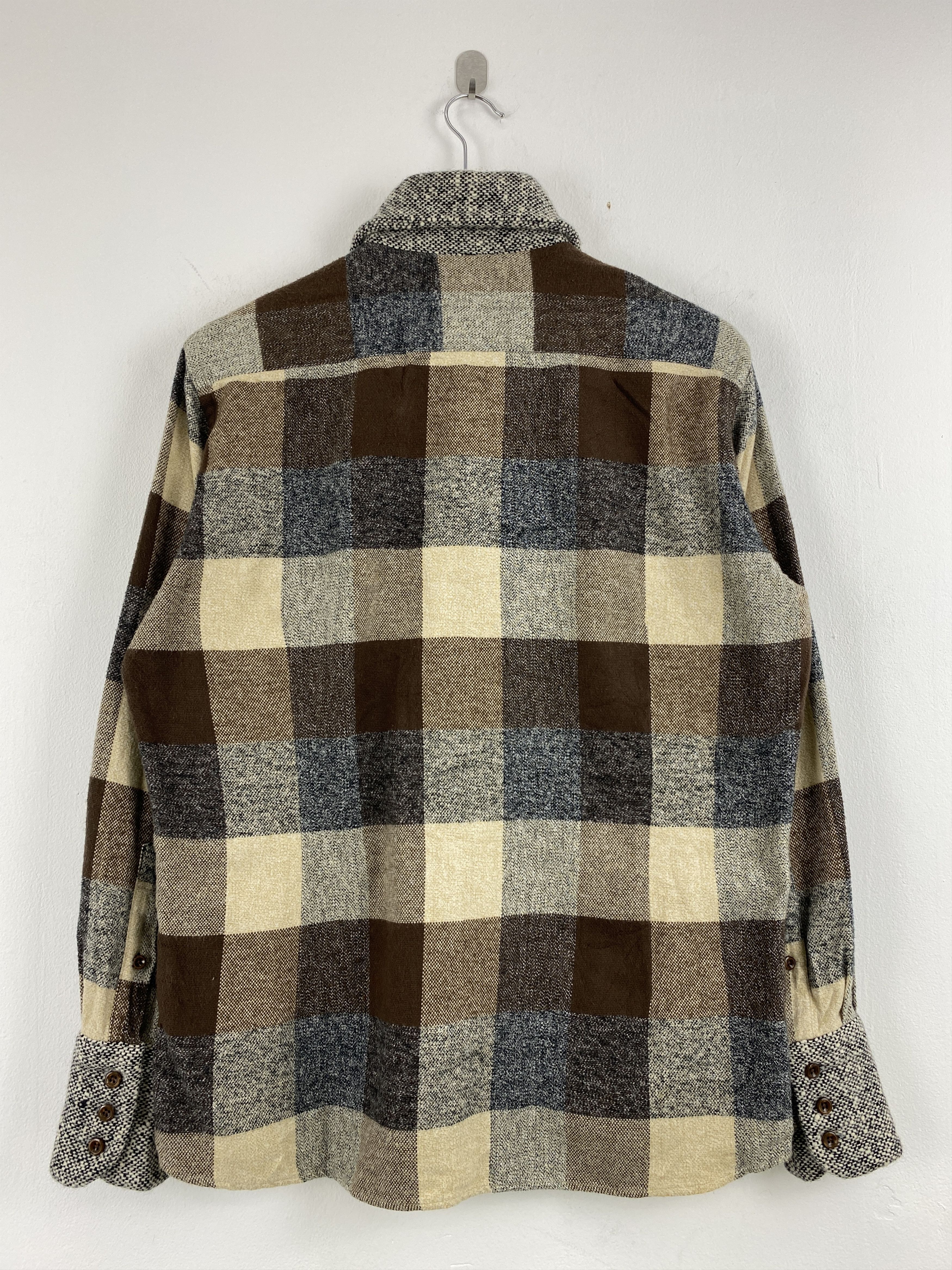 Japanese Brand Vintage C'era Una Volta Button Ups Plaid Fleece Shirt JA0134 Size US L / EU 52-54 / 3 - 3 Thumbnail