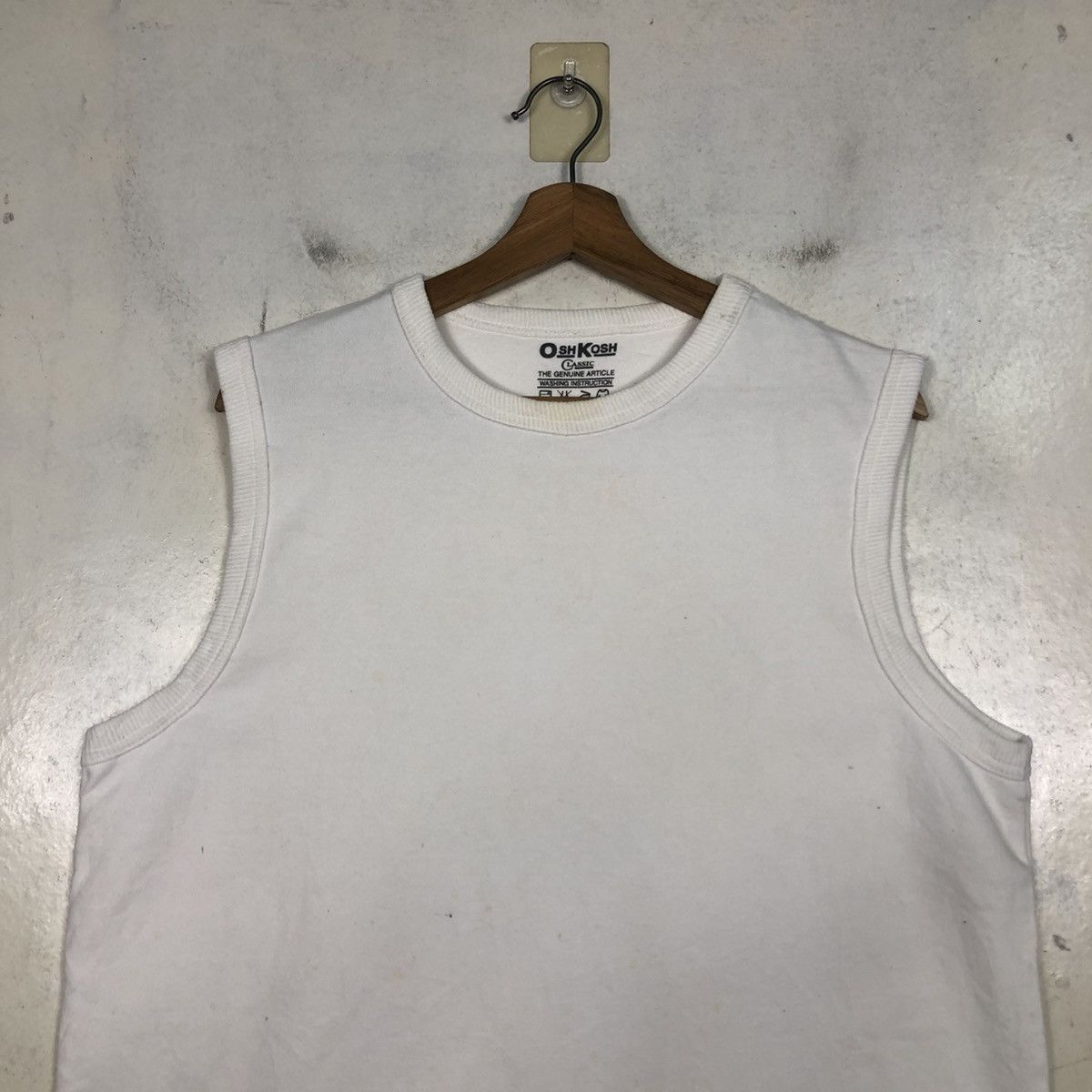 Japanese Brand 📌Vintage Sweatshirt Sleeve Less Oshkosh Rich White Size US M / EU 48-50 / 2 - 5 Thumbnail