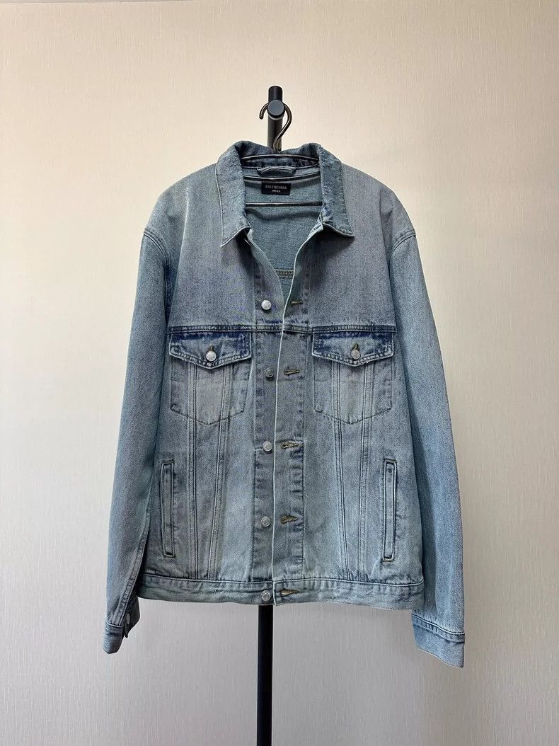 Balenciaga Balenciaga Denim Jacket 2502-Nextarrow Size US XL / EU 56 / 4 - 9 Thumbnail