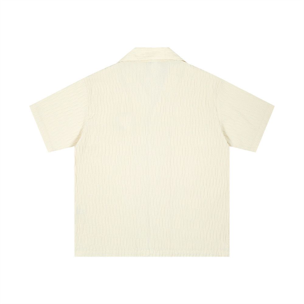 Japanese Brand × Vintage Men's American lapel simple embroidery casual pleated shirt Size US M / EU 48-50 / 2 - 2 Thumbnail