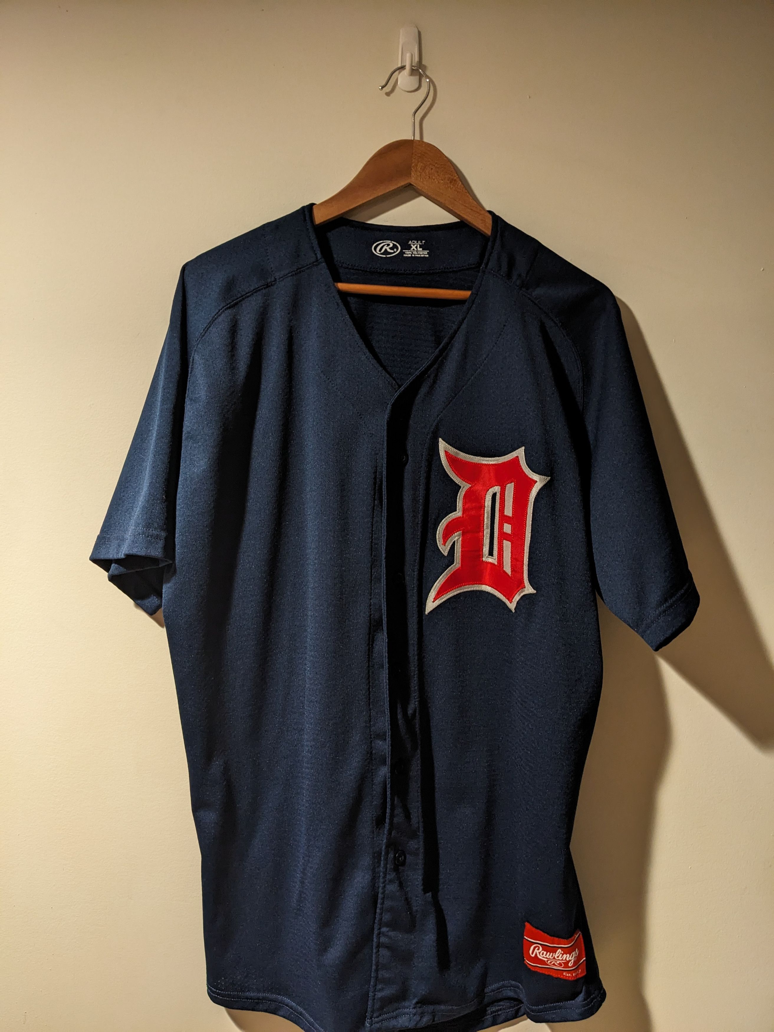 MLB Detroit Tigers Alan Trammell Rawlings MLB Baseball Jersey Size US XL / EU 56 / 4 - 1 Thumbnail