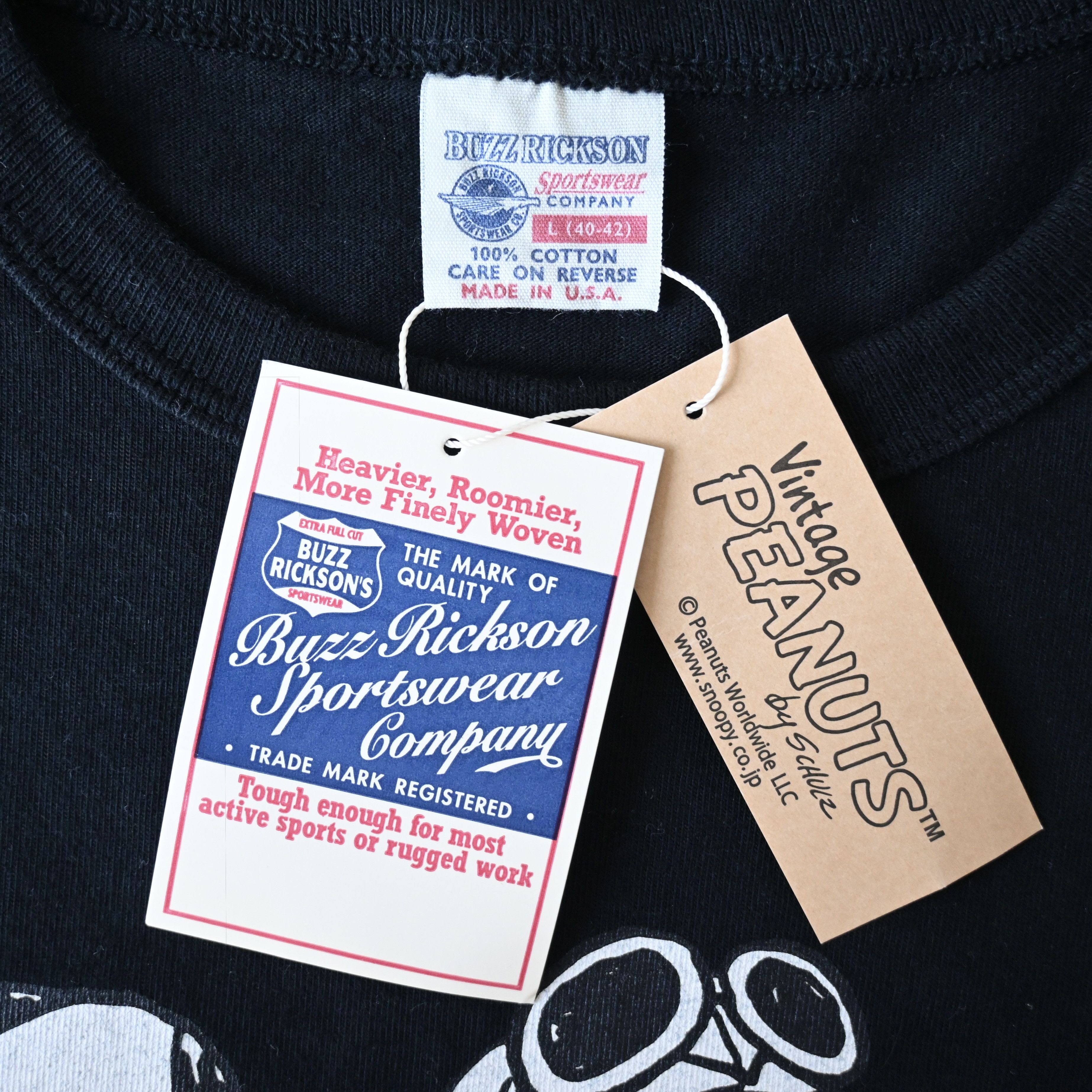 Buzz Rickson's BUZZ RICKSON'S x PEANUTS USAF Snoopy T-shirt, made in USA, L Size US M / EU 48-50 / 2 - 14 Thumbnail