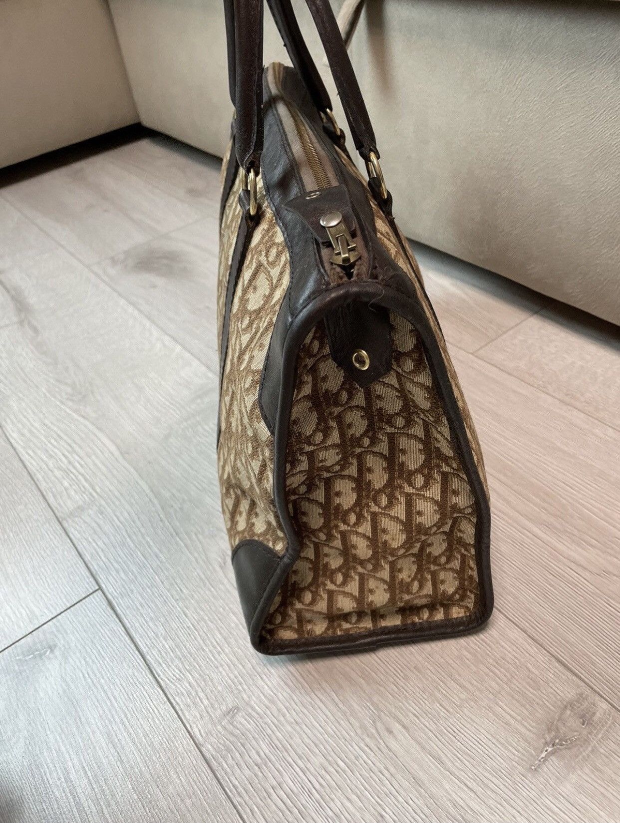 Dior × Vintage Christian Dior 90s vintage travel hand bag Oblique Monogram Size ONE SIZE - 5 Thumbnail