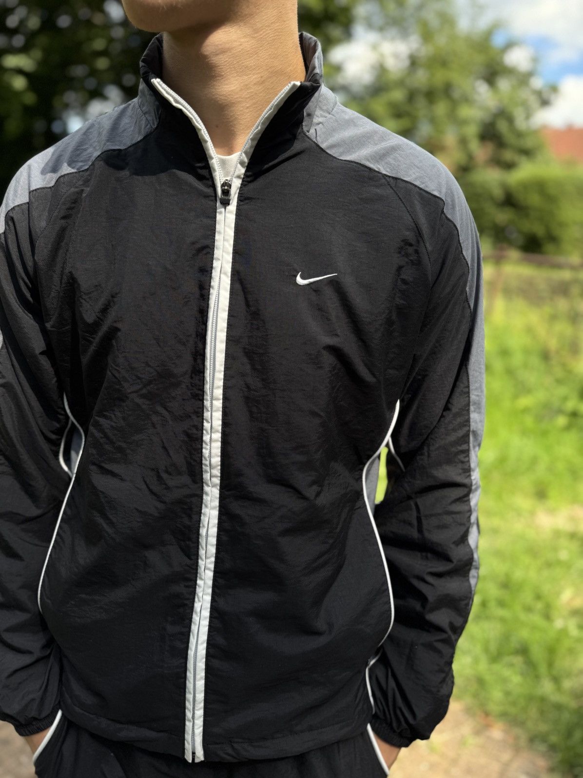Nike Nike Tracksuit Swoosh Y2K Black Street Style Size US S / EU 44-46 / 1 - 6 Thumbnail