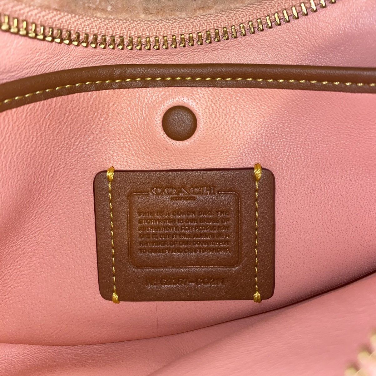 Coach Coach pink/multicolor shearling crescent bag Size ONE SIZE - 5 Thumbnail