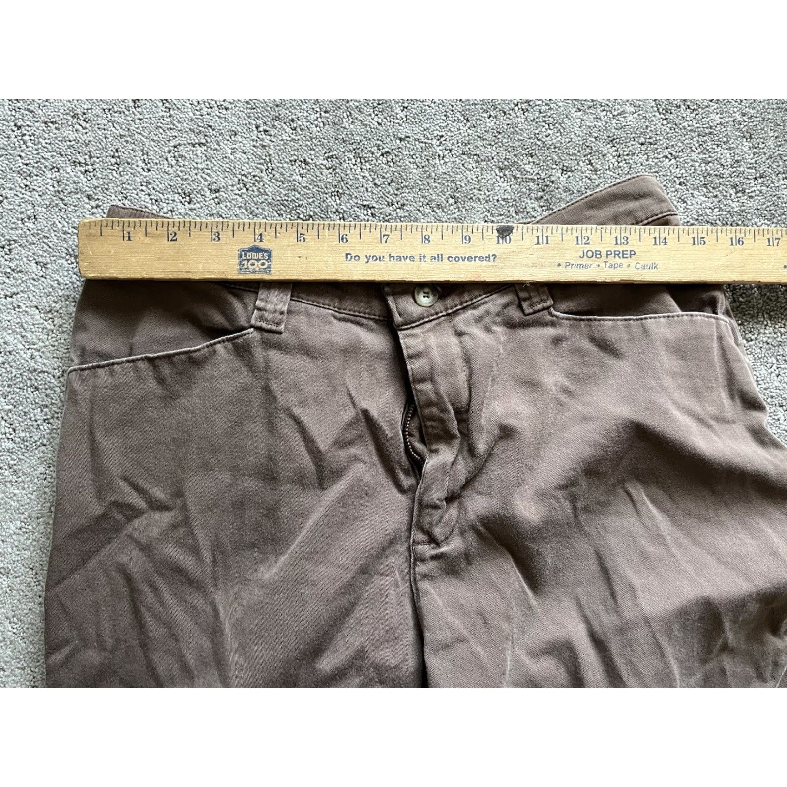 Lee VINTAGE Lee Chino Pants Women 28 Brown Tapered High Rise 90s Preppy Size 28" / US 6 / IT 42 - 7 Thumbnail
