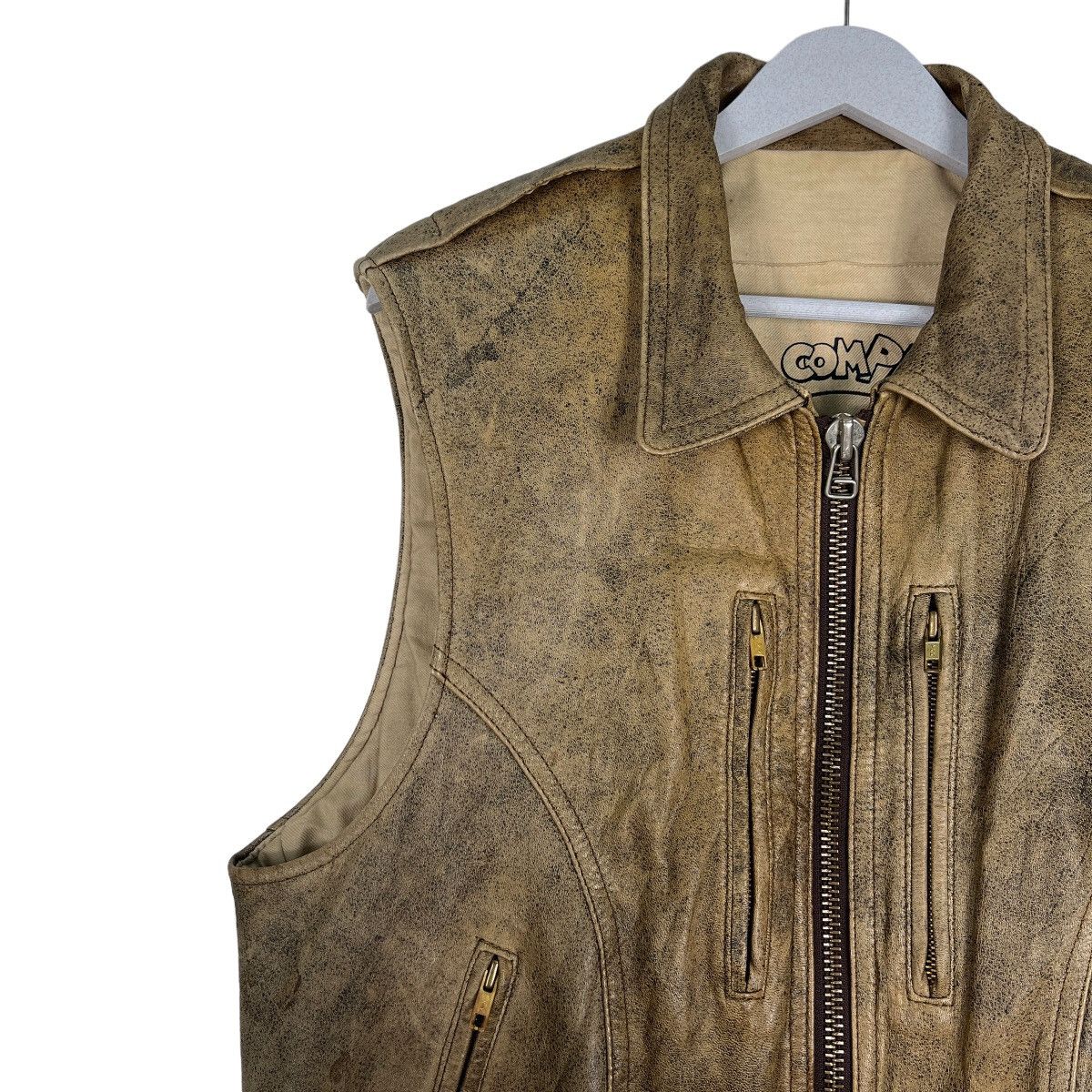Japanese Brand 🔥 RARE ARCHIVES PLANE COMPANY AIR FORCE LEATHER TANK TOP Size US M / EU 48-50 / 2 - 5 Thumbnail