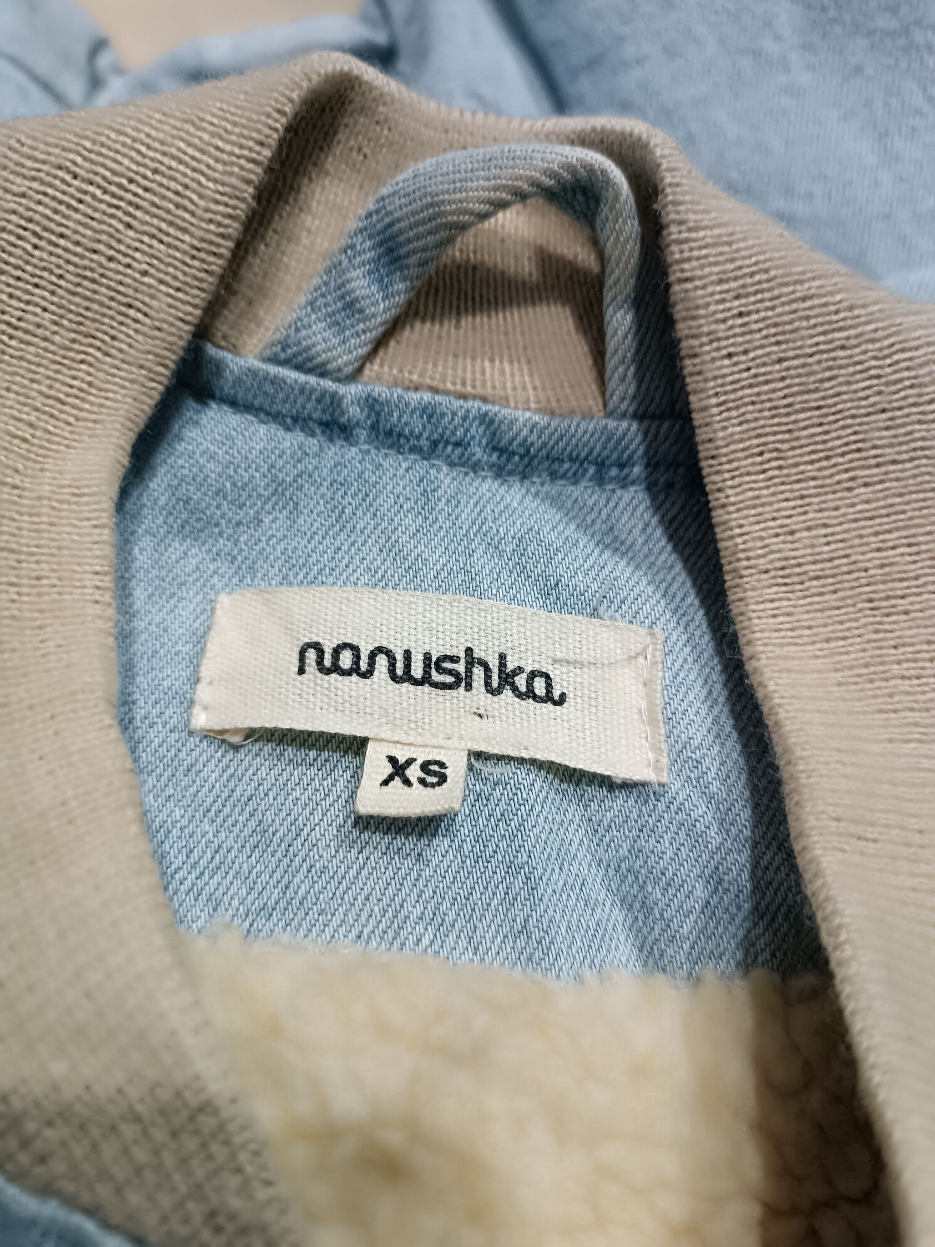 Nanushka Nanushka Denim Bomber Jacket Light Blue Western Style Size US XS / EU 42 / 0 - 7 Thumbnail