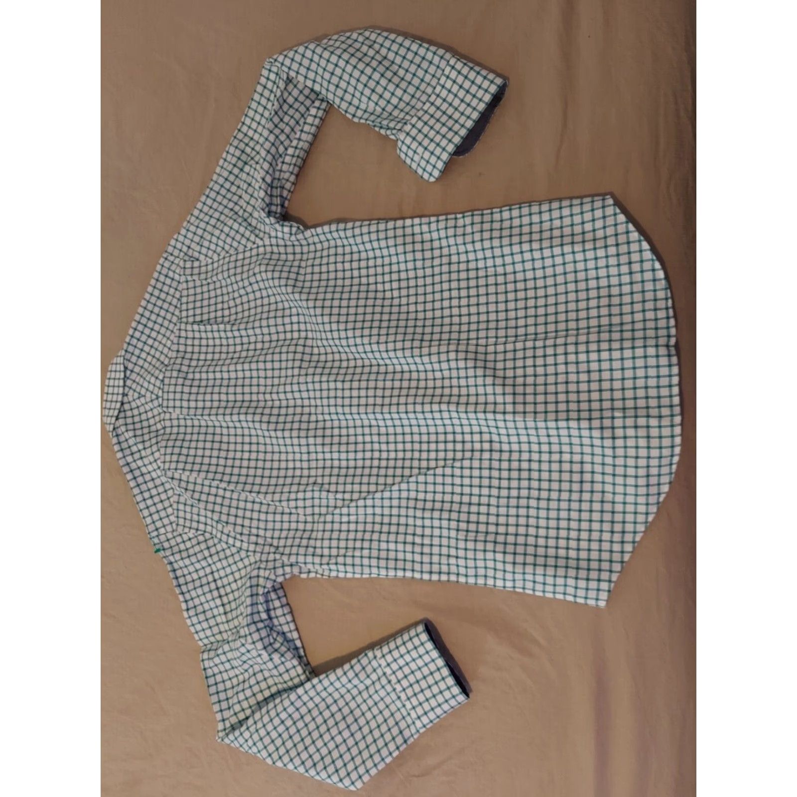 Charles Tyrwhitt Charles Tyrwhitt Dress Shirt Mens XS Slim Green Cotton Button Size 34R - 5 Thumbnail