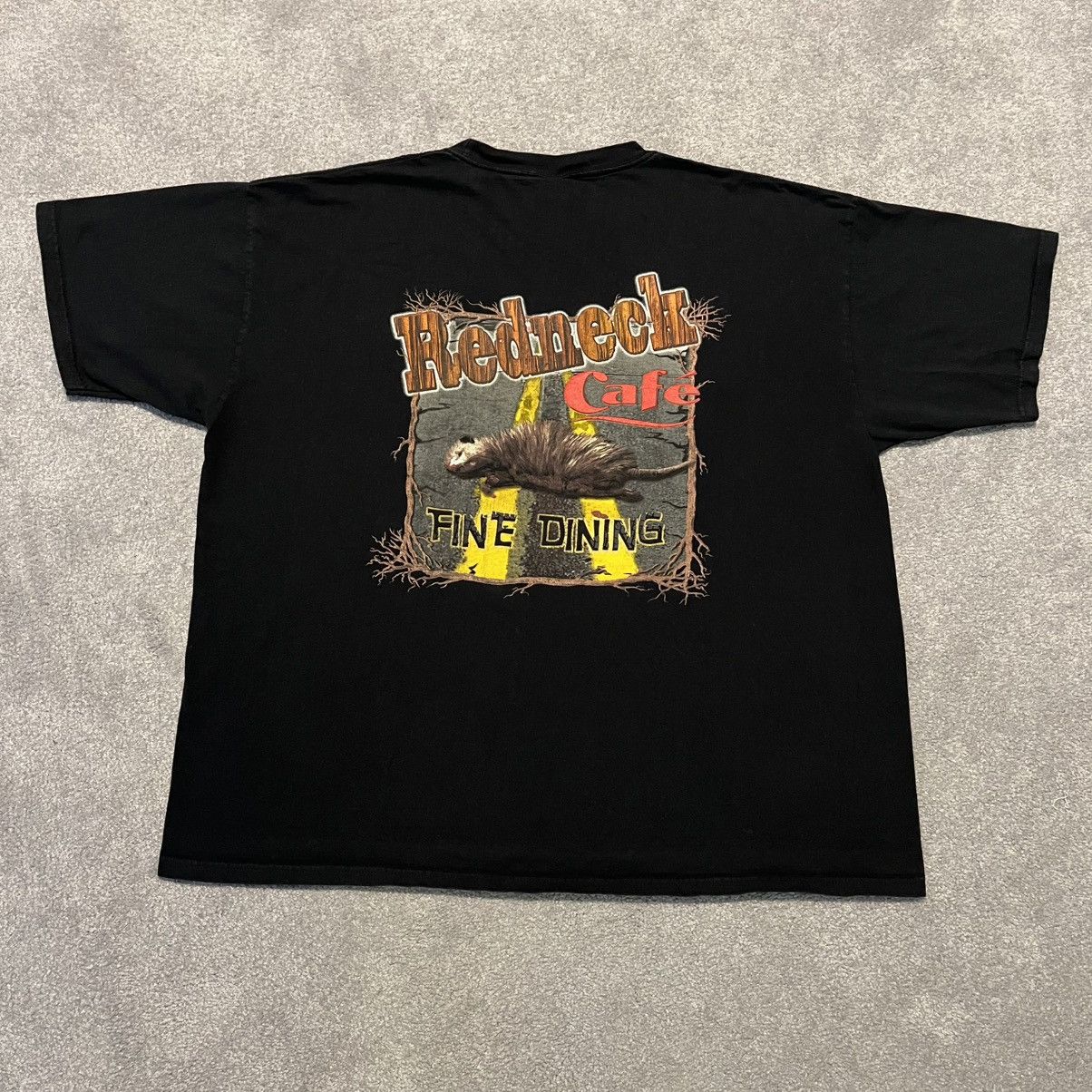 Vintage Vintage 90s Red Neck Cafe Fine Dining Parody Graphic T Shirt Size US XL / EU 56 / 4 - 2 Thumbnail