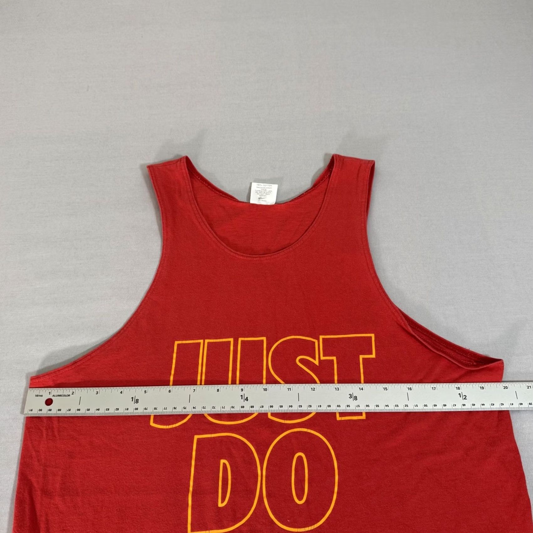 Nike VINTAGE Nike Shirt Mens Medium Red Tank Top Just Do It Single Stitch 90s USA Gym Size US M / EU 48-50 / 2 - 6 Thumbnail