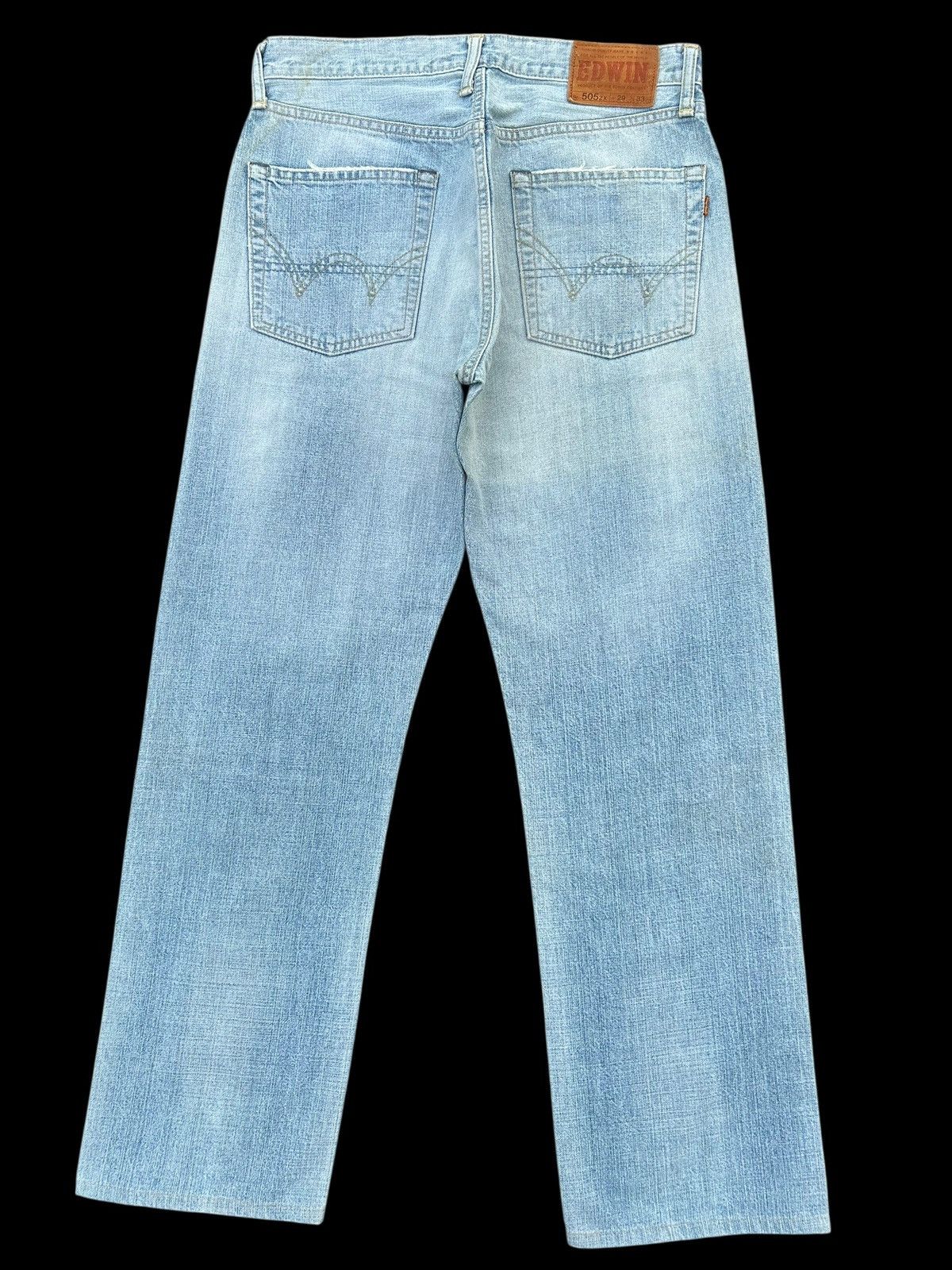 Kapital Vintage Edwin 505ZX Selvedge Distressed Faded Denim Jeans Size US 30 / EU 46 - 2 Thumbnail
