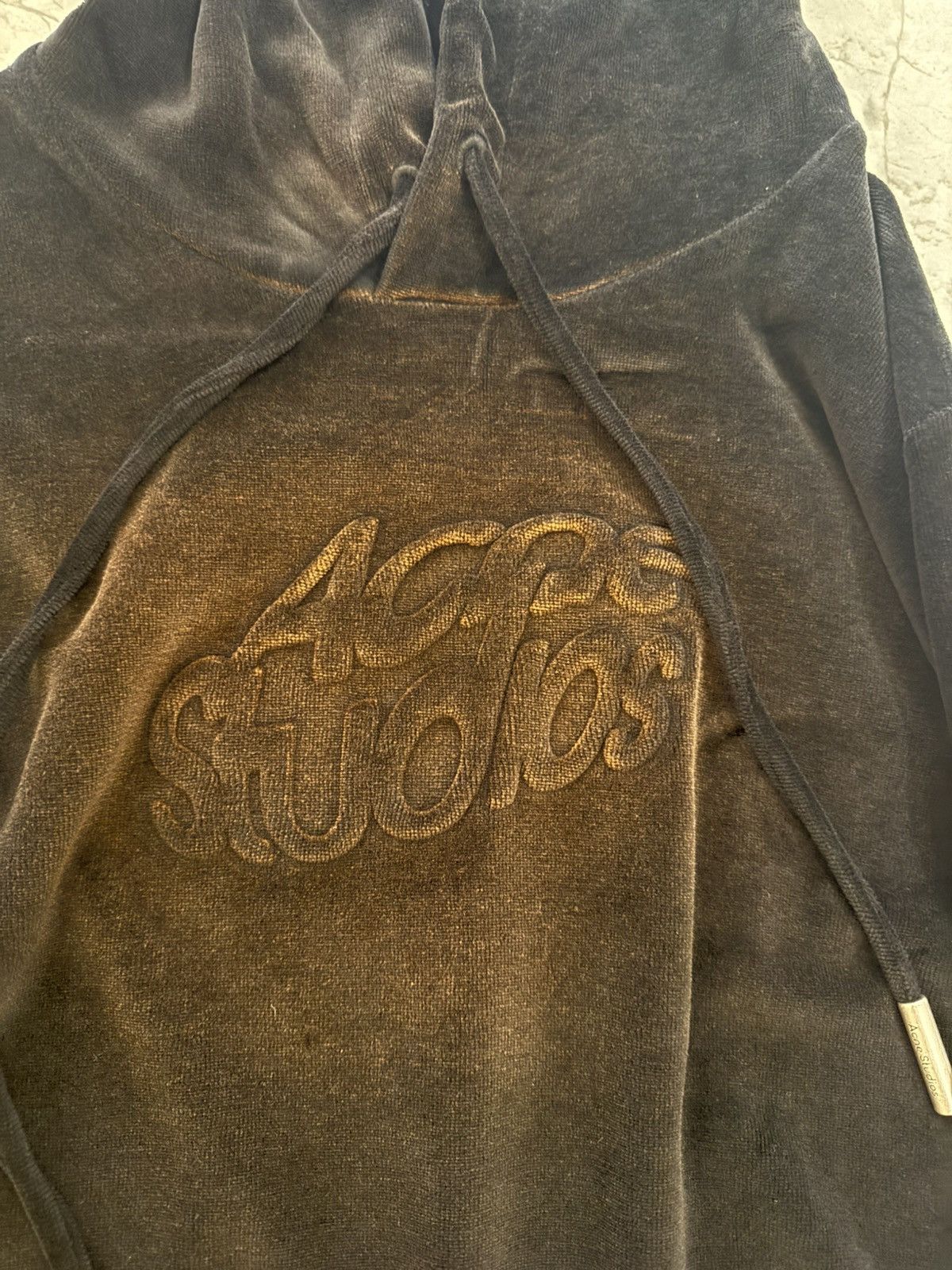 Acne Studios Acne Studios Black Faro velour hoodie Size US M / EU 48-50 / 2 - 2 Thumbnail