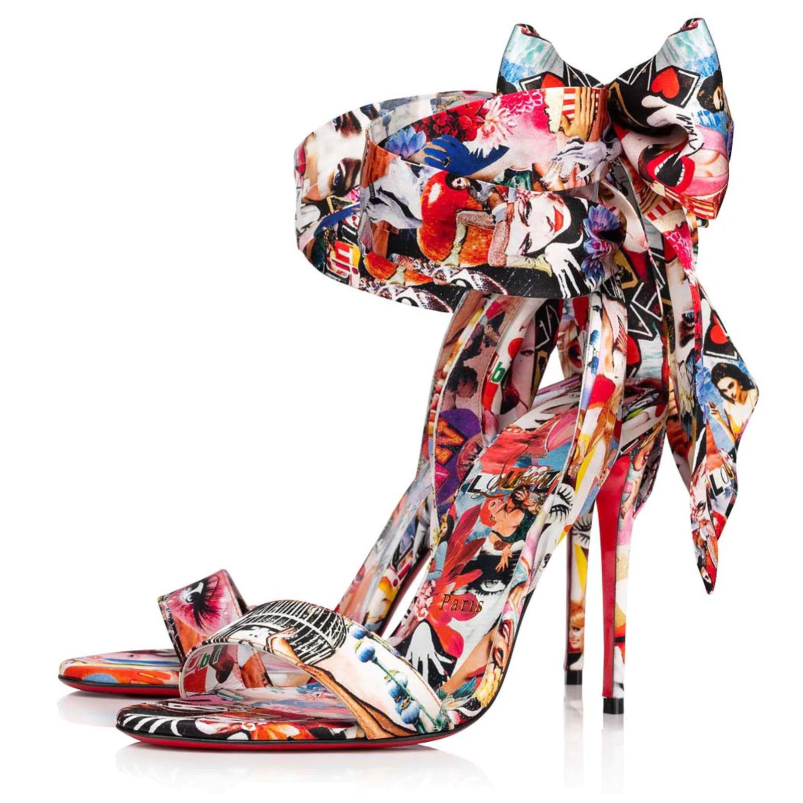 Christian Louboutin Sandale Du Desert 100 OH Xtian Lace Up Sandal Heel Pump 37.5 Size US 7.5 / IT 37.5 - 1 Thumbnail