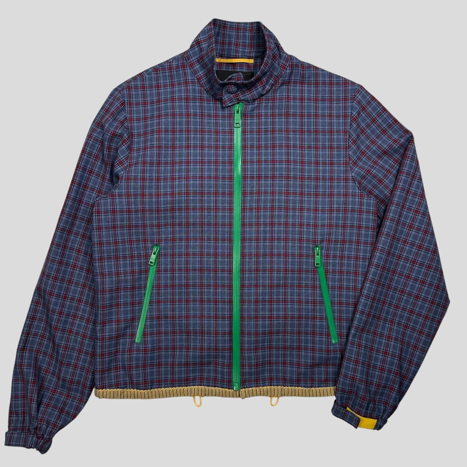Prada Prada Milano SS16 Wool Taped Zip Tech Plaid Blouson Jacket S Size US S / EU 44-46 / 1 - 8 Thumbnail