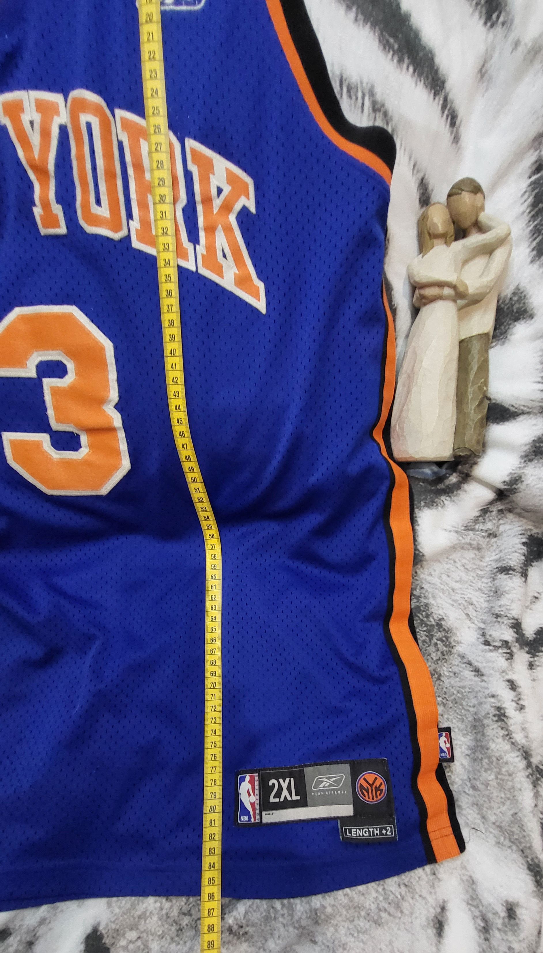 NBA × Reebok Vintage Reebok NBA New York #3 Basketball T-Shirt Size US XXL / EU 58 / 5 - 5 Thumbnail