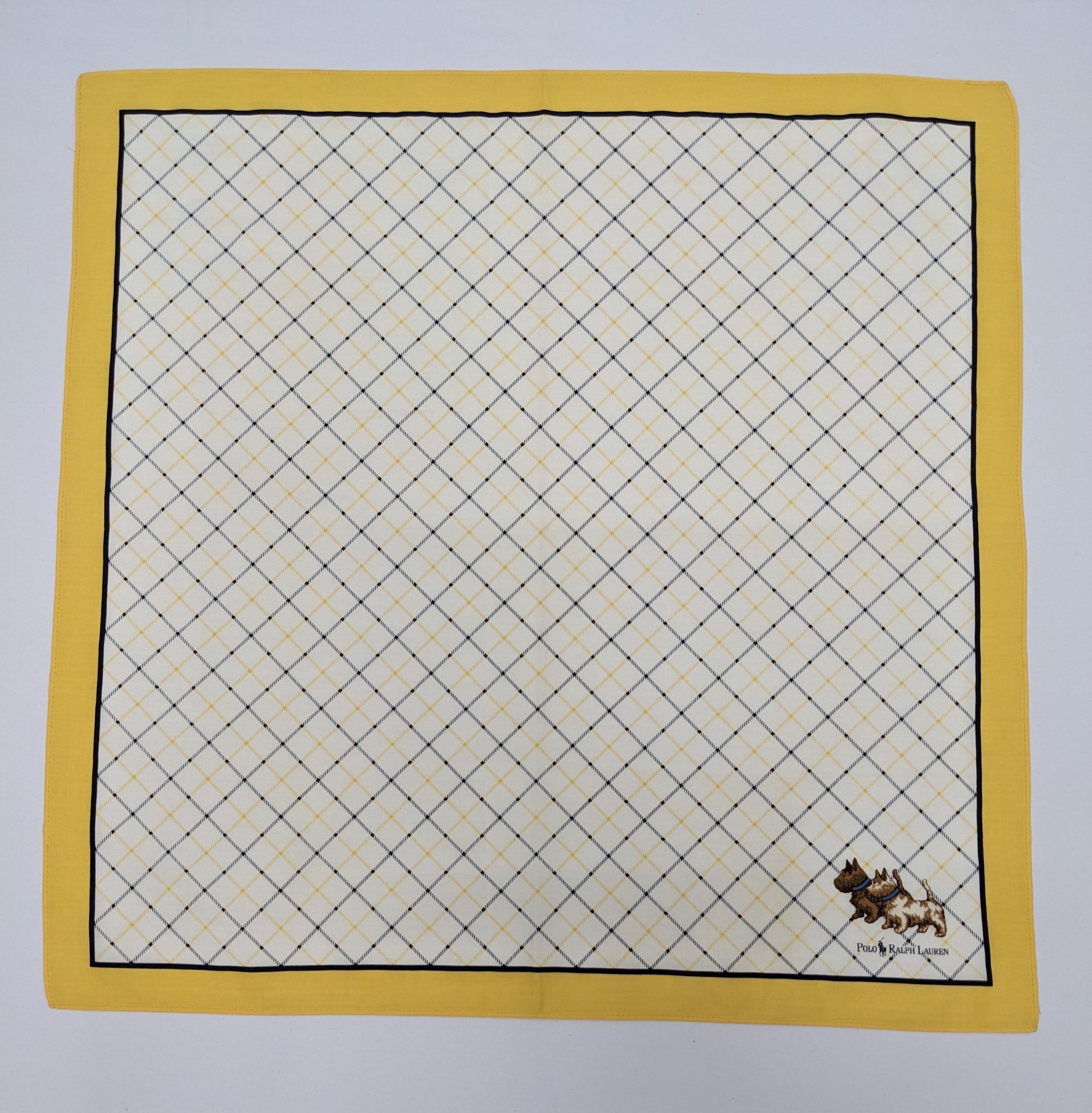 Polo Ralph Lauren Polo Ralph Lauren Scottie Dog Diamond Lattice Handkerchief Size ONE SIZE - 3 Thumbnail
